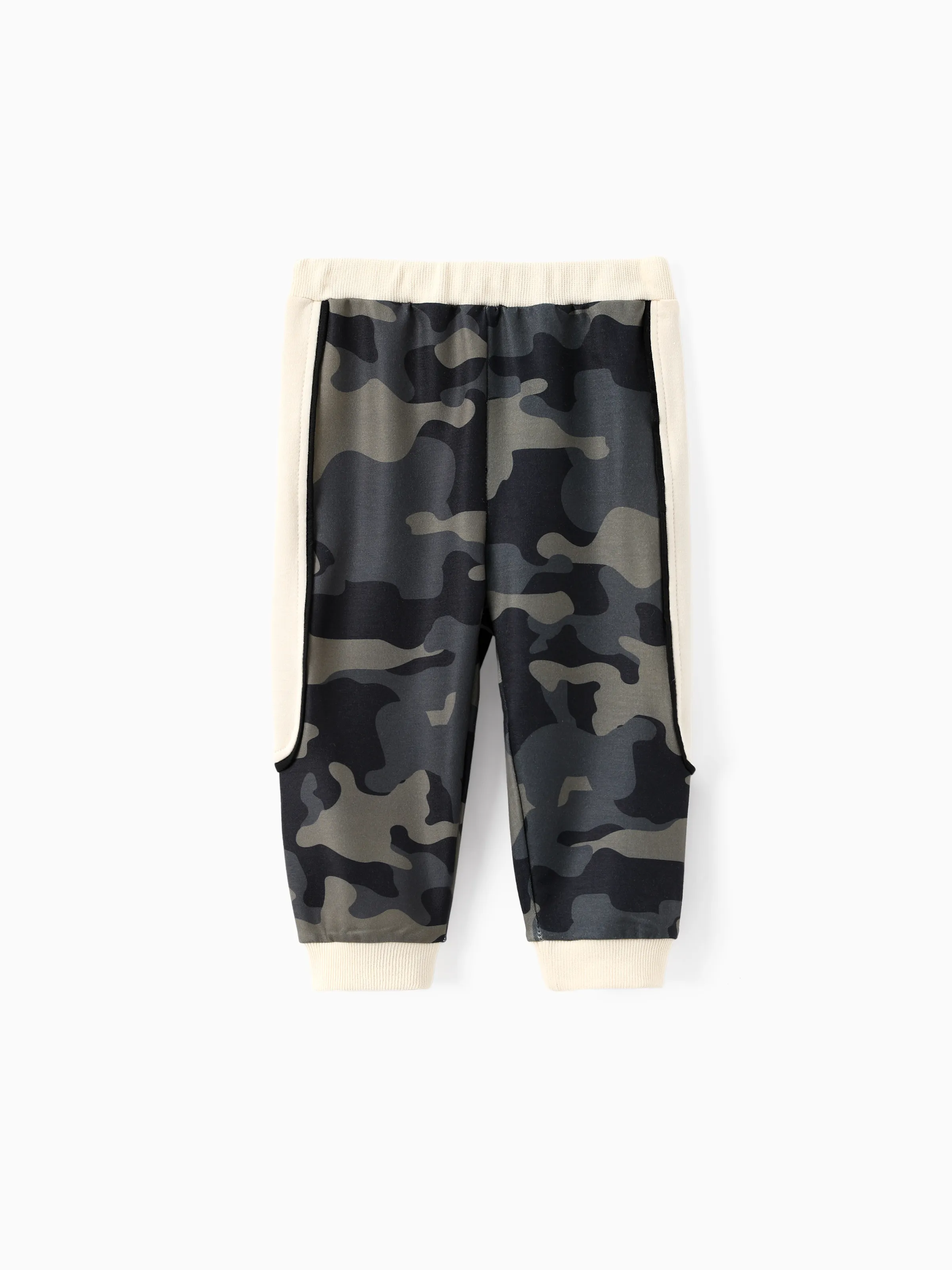 2pcs Baby Boy Casual Style Camouflage Set LightApricot - Image 3