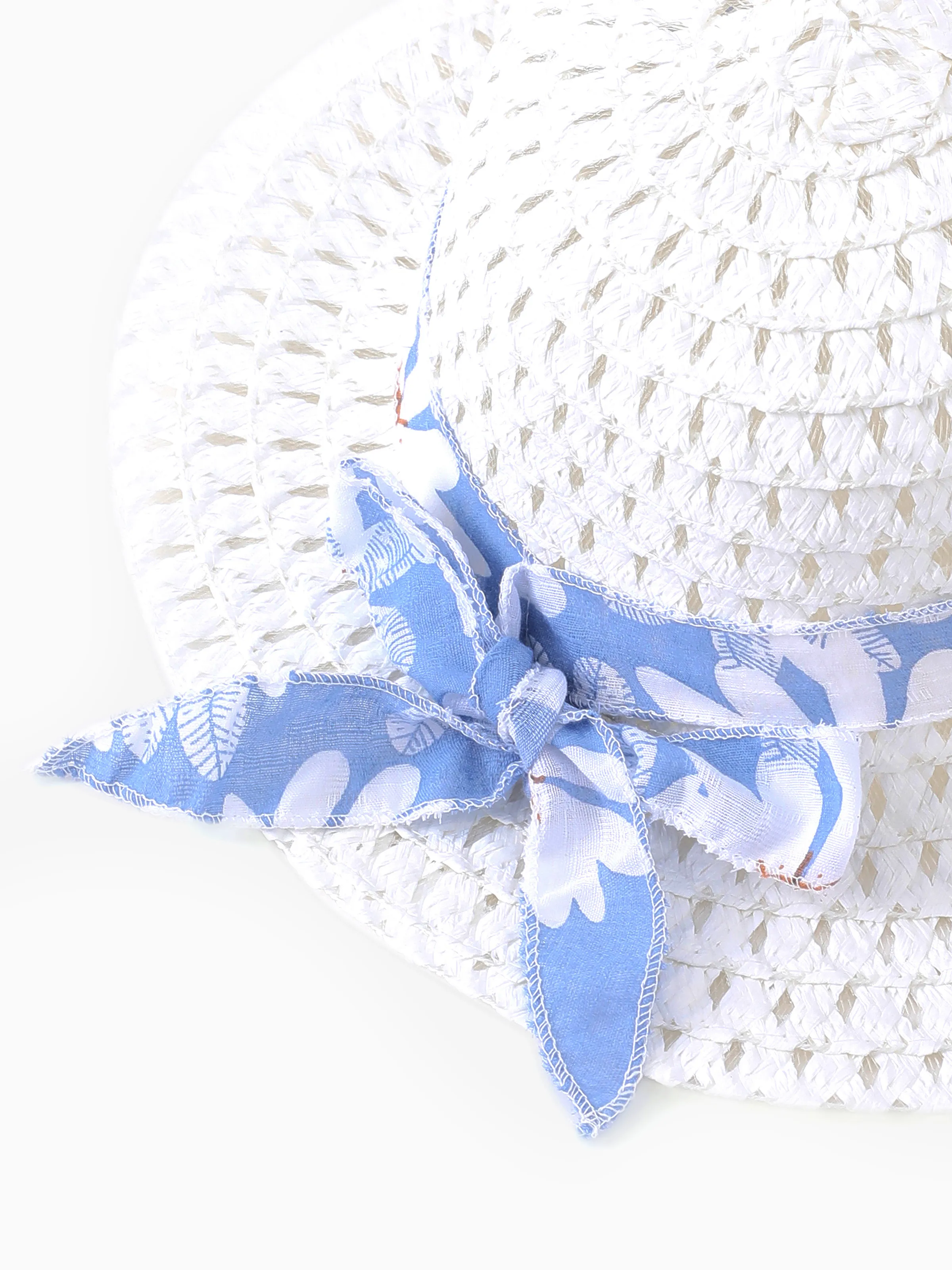 2pcs Baby Girl Little Daisy Bowknot Dress Set Blue - Image 5