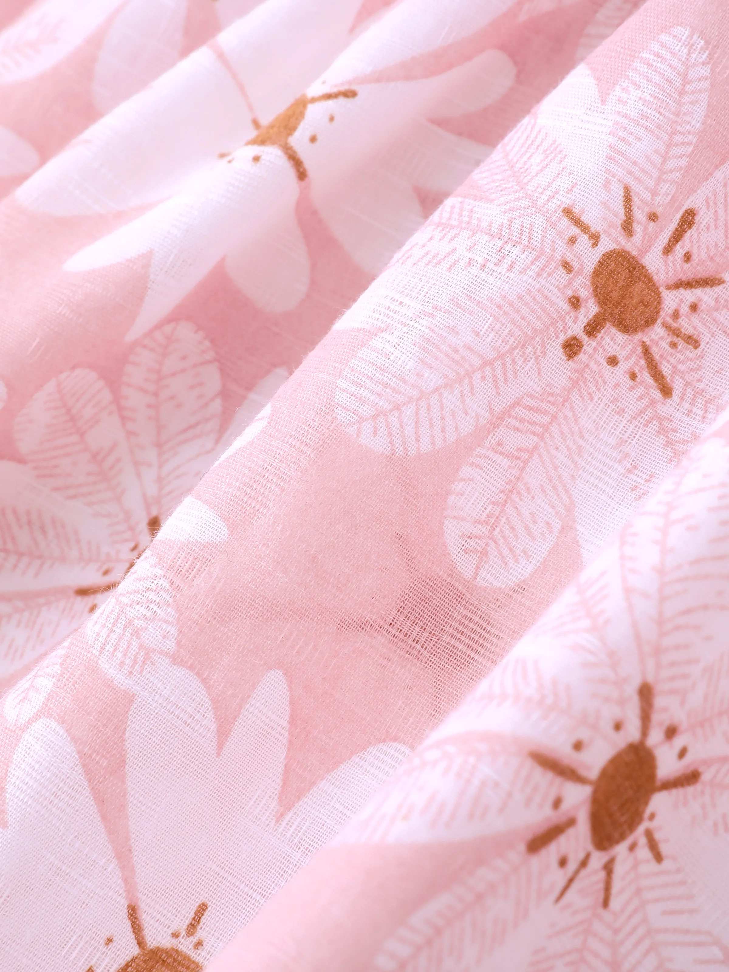 2pcs Baby Girl Little Daisy Bowknot Dress Set Pink - Image 6