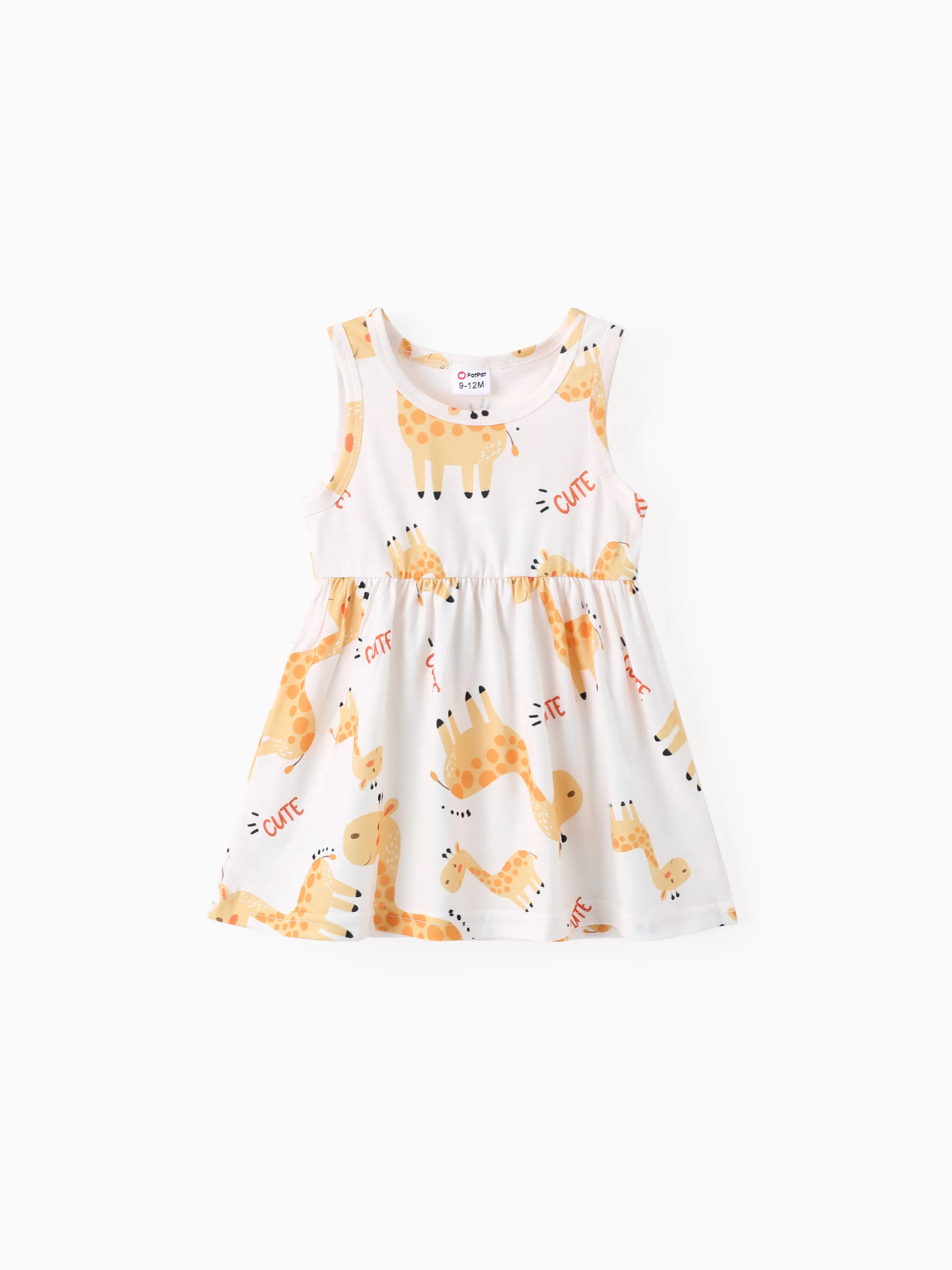 2pcs Baby Girl Pink Cardigan and Elephant Print Dress Set Ginger-2 - Image 3