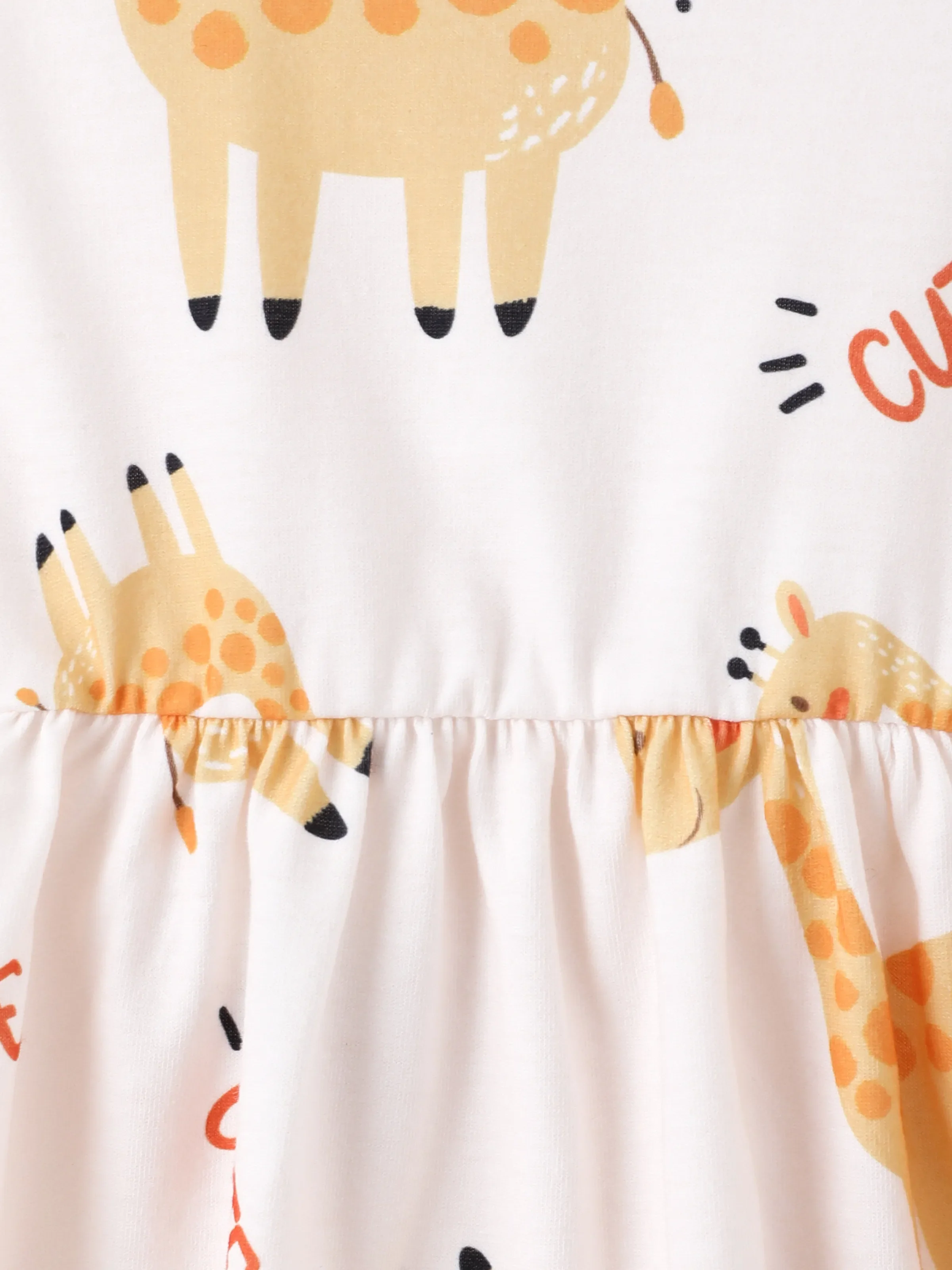 2pcs Baby Girl Pink Cardigan and Elephant Print Dress Set Ginger-2 - Image 7