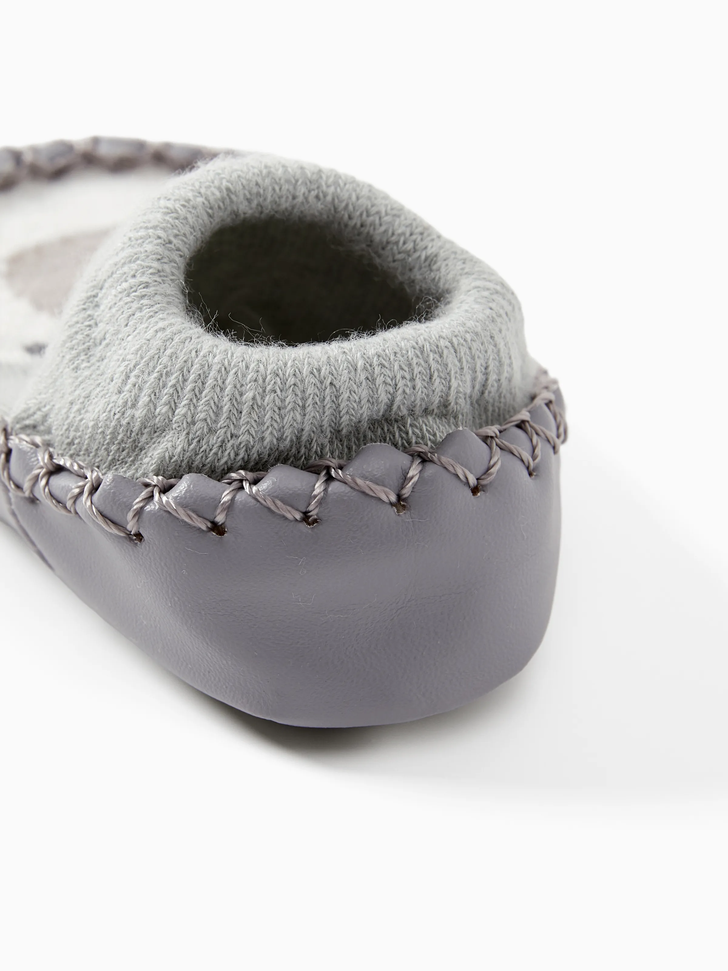 Baby Animal Print Antiskid Shoe Socks Grey - Image 4