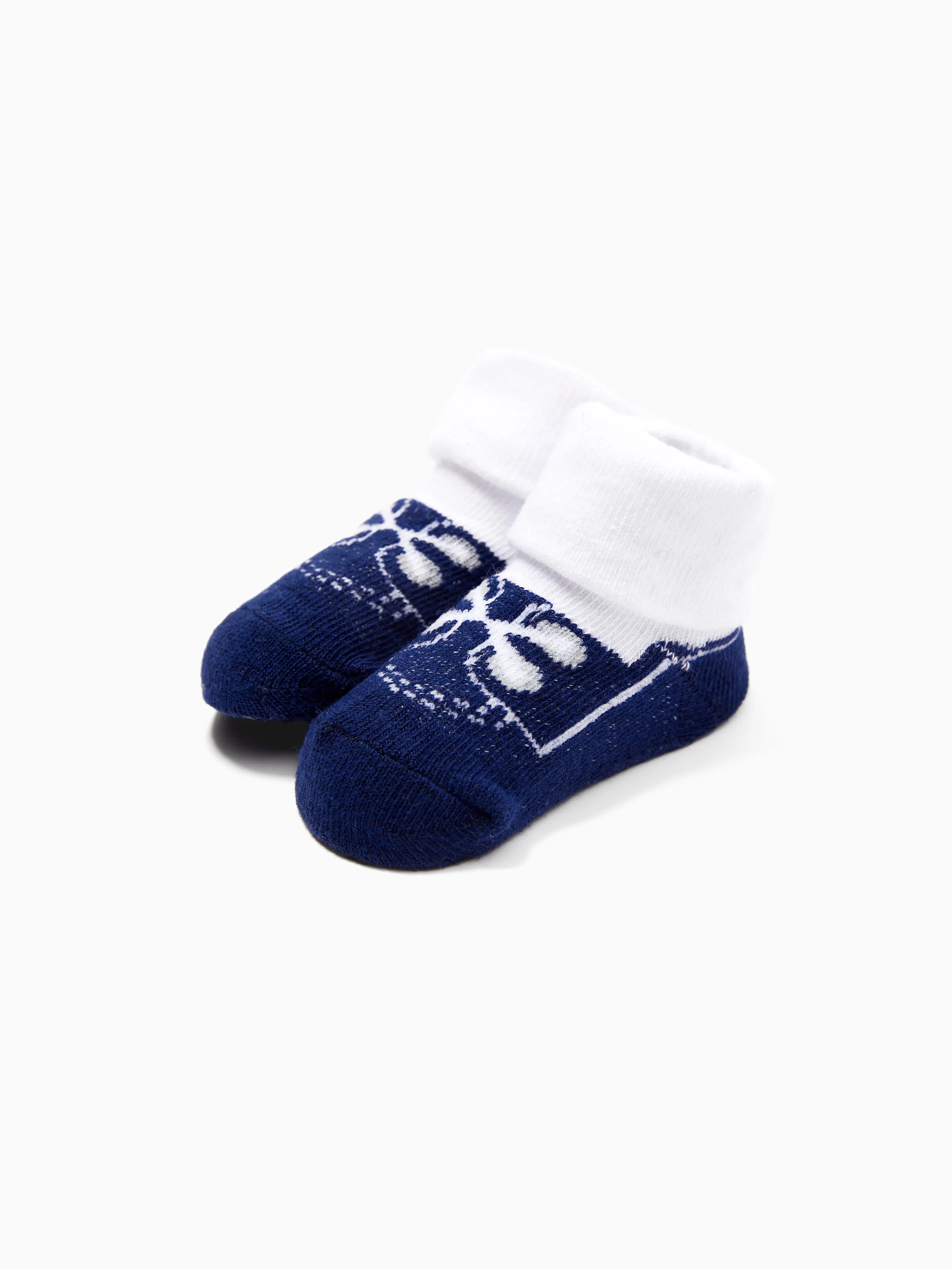 Baby Boy 3-Pack Cotton Slip Resistant Socks Color-A - Image 3