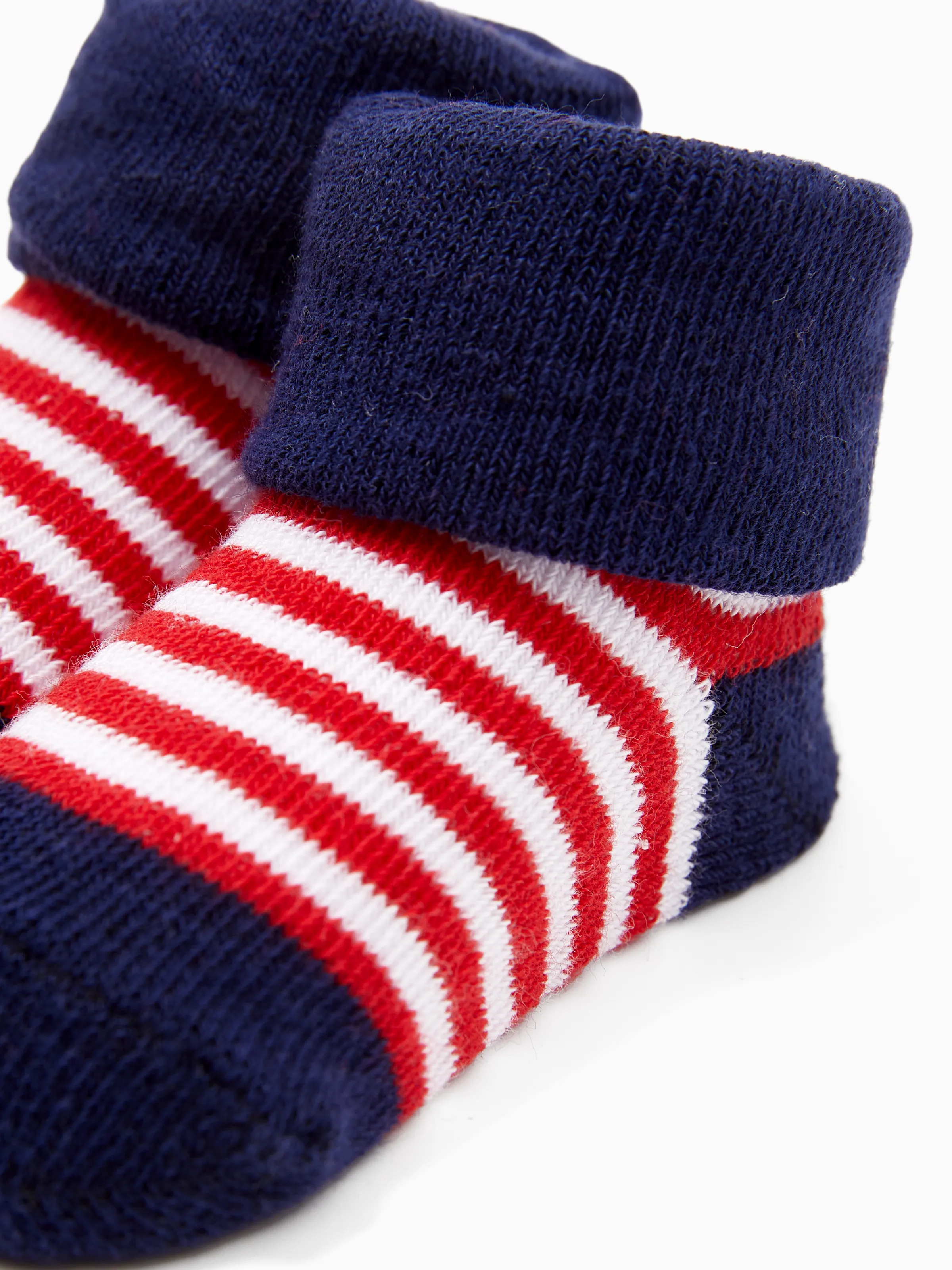 Baby Boy 3-Pack Cotton Slip Resistant Socks Color-A - Image 6