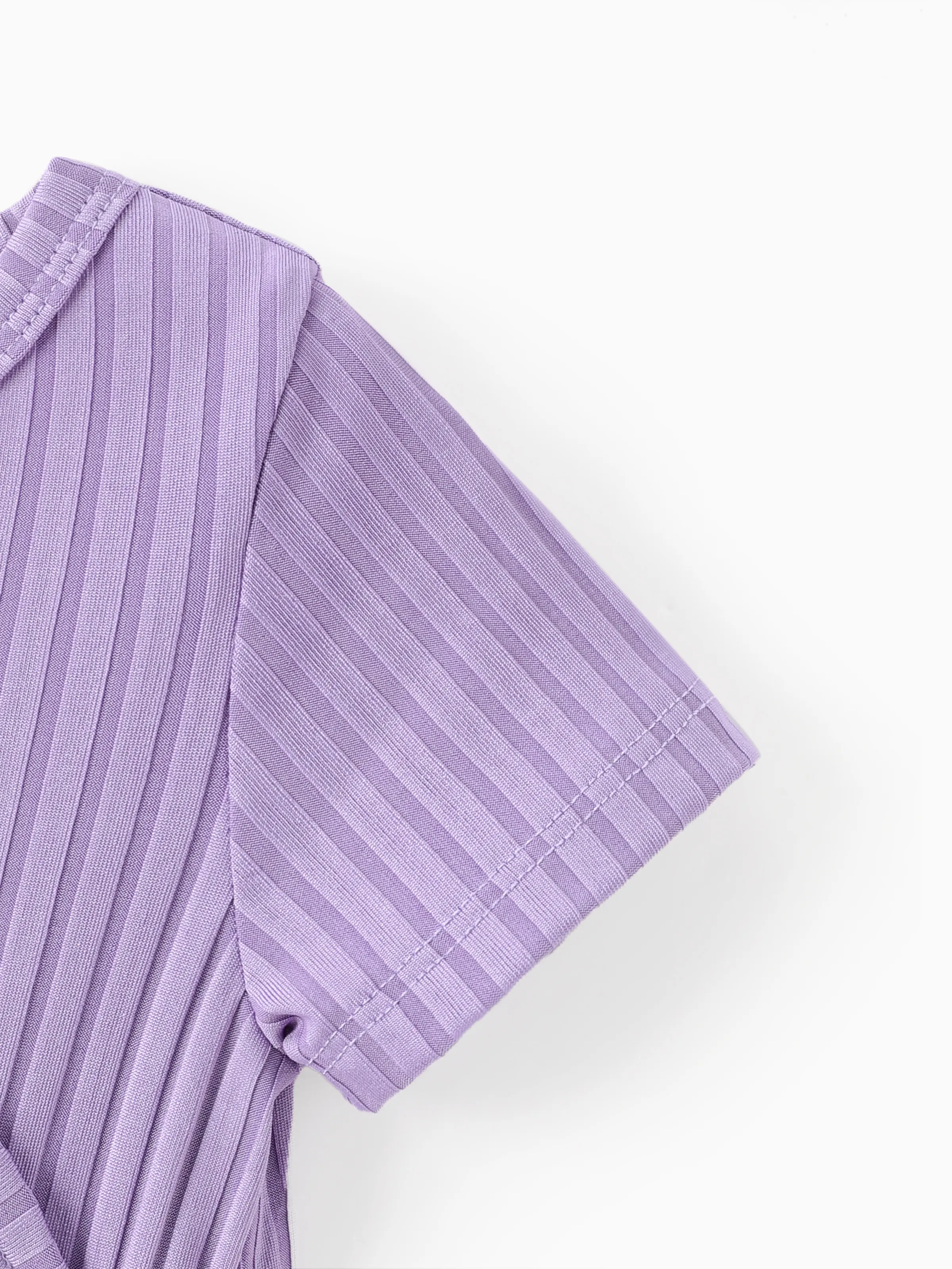 Baby Girl Clothes Floral Print Jumpsuit Purple - Image 4