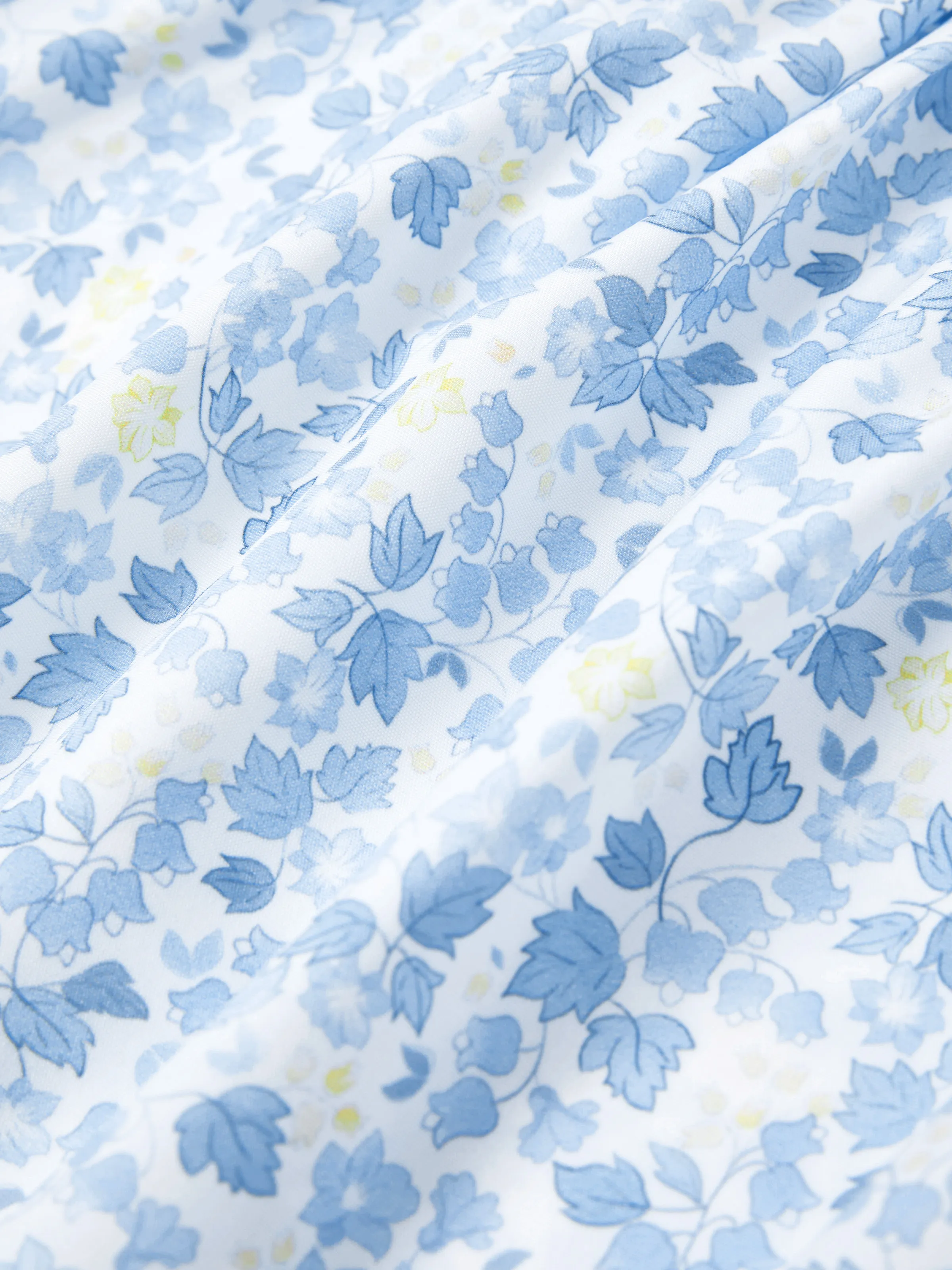 Baby Girl Sweet Flutter-sleeve Floral Dress Light Green - Image 6