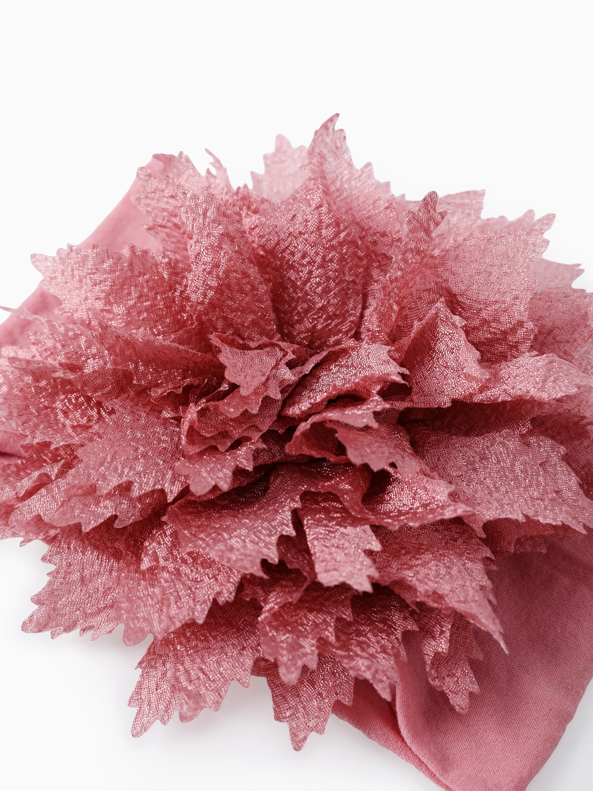 Baby / Toddler Girl Sweet Floral Headband Dark Pink - Image 3