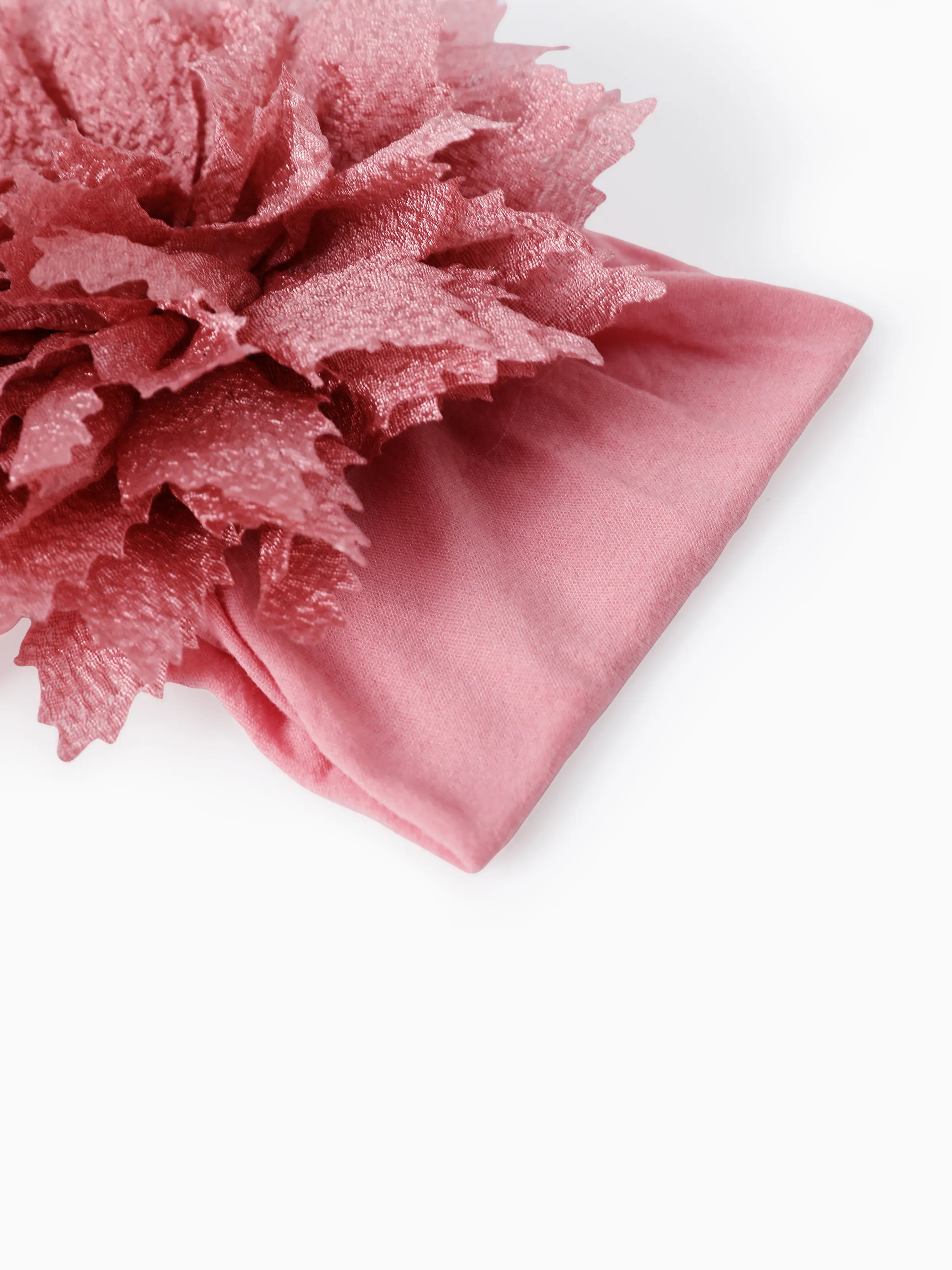 Baby / Toddler Girl Sweet Floral Headband Dark Pink - Image 4