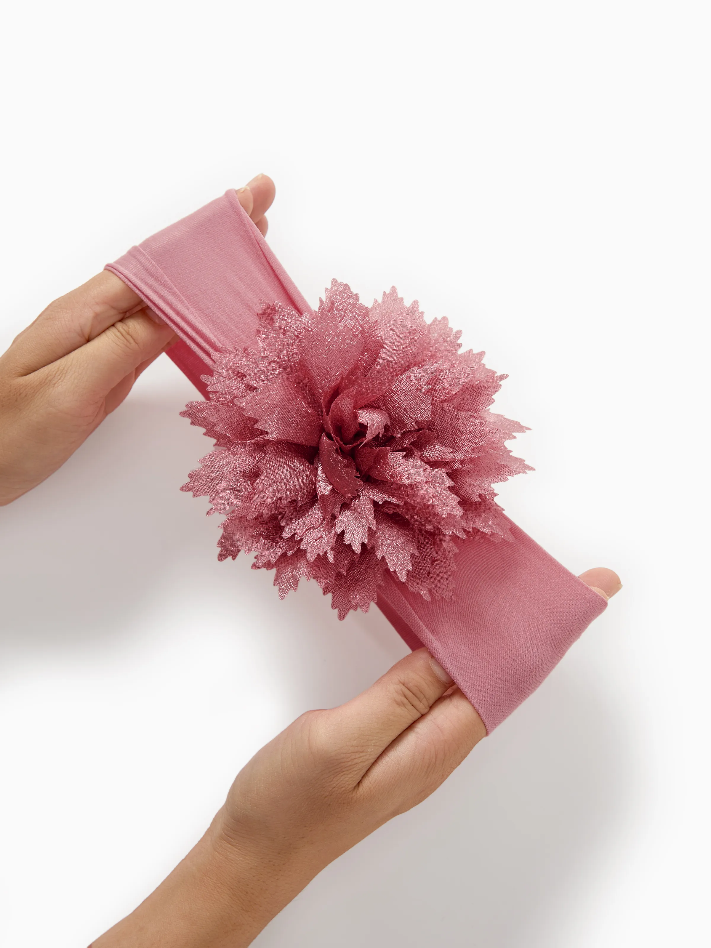 Baby / Toddler Girl Sweet Floral Headband Dark Pink - Image 5