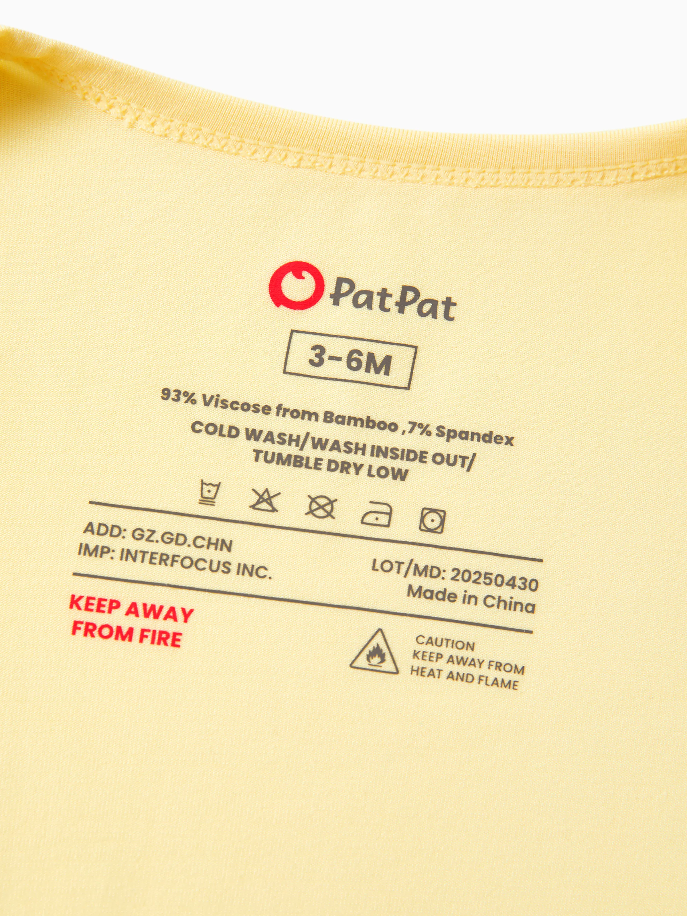 Bamboo 2-Pack Footies Baby Boy / Girl 2-Way Zipper Anti Slip Long Sleeve Rompers Pale Yellow - Image 8