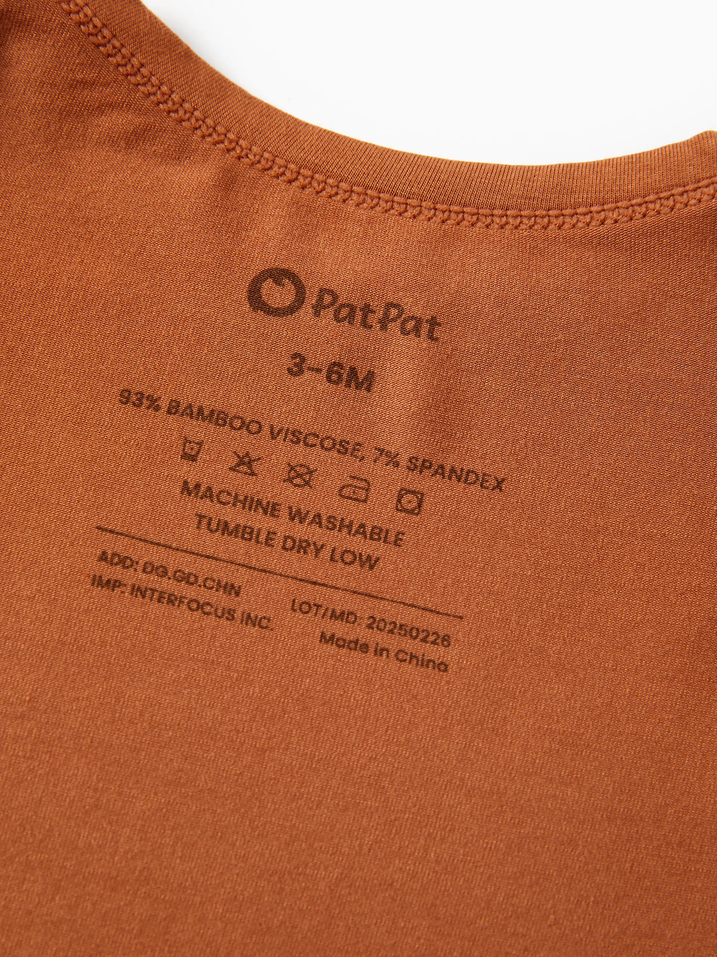 Bamboo Baby Bodysuits 2-piece Flora Long Sleeve Rompers for Baby Girls Infant Brown - Image 11