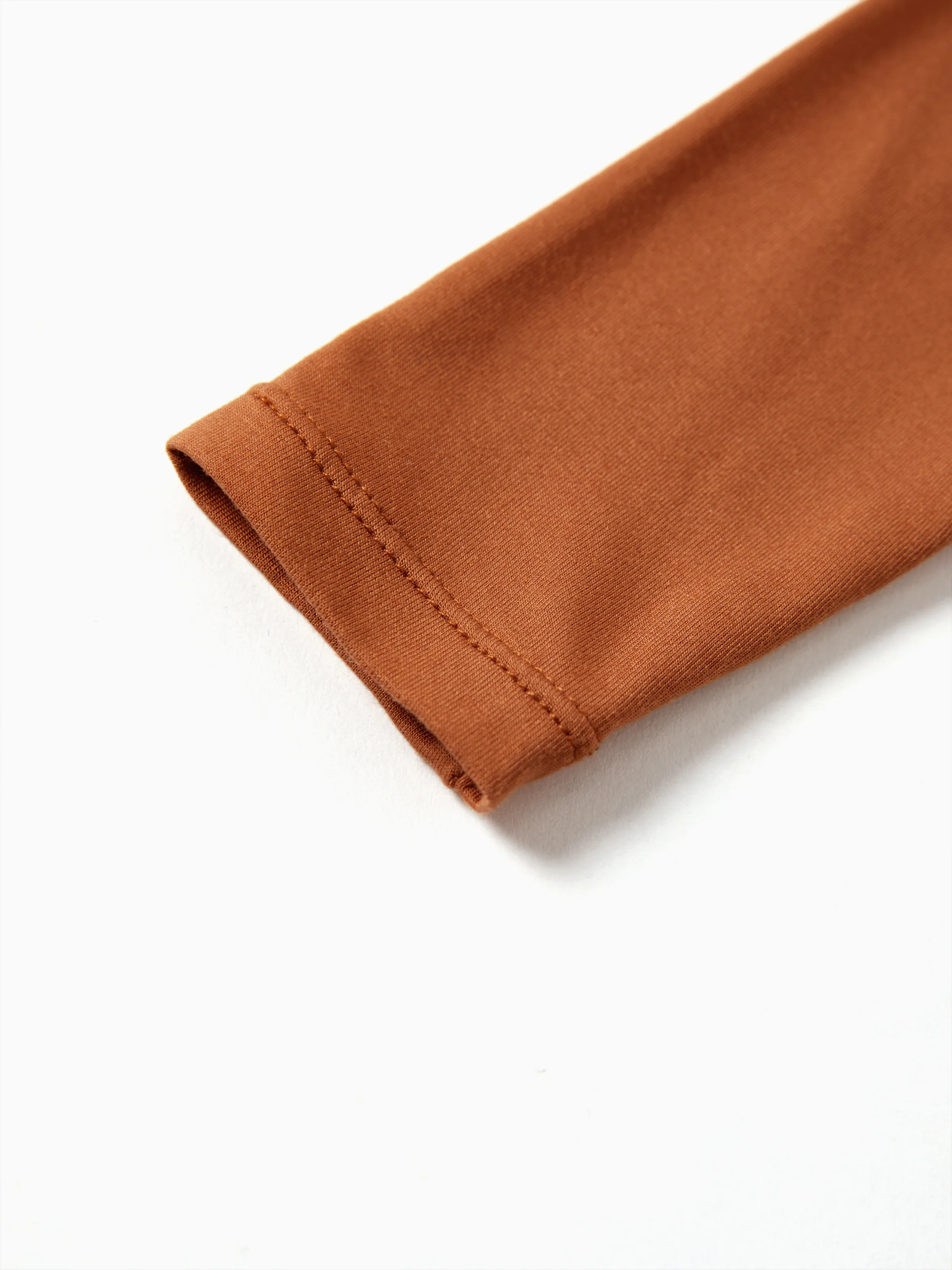 Bamboo Baby Bodysuits 2-piece Flora Long Sleeve Rompers for Baby Girls Infant Brown - Image 6