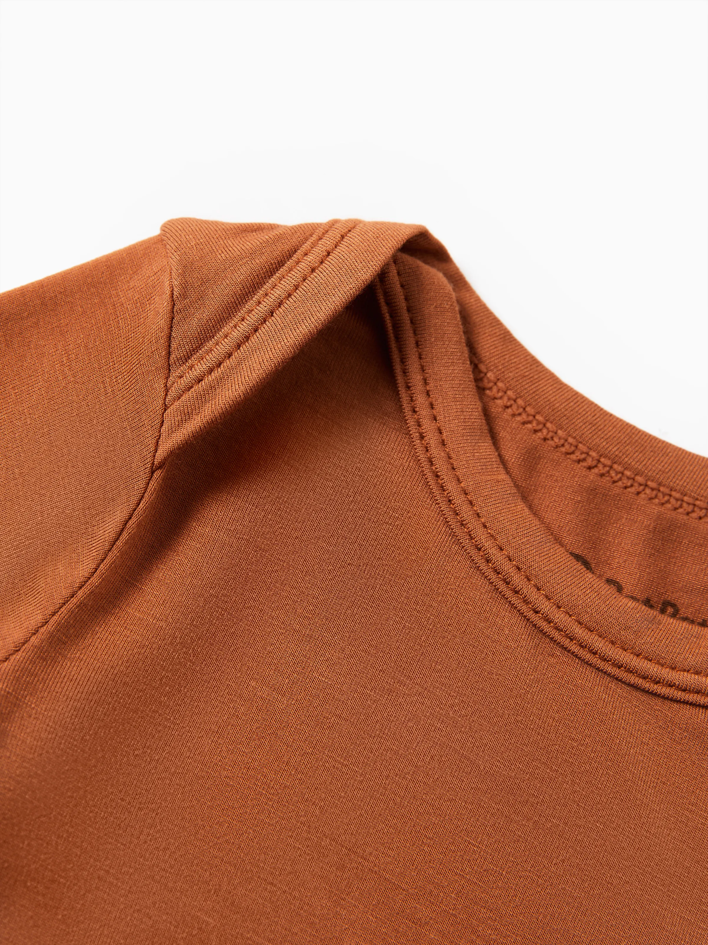 Bamboo Baby Bodysuits 2-piece Flora Long Sleeve Rompers for Baby Girls Infant Brown - Image 9