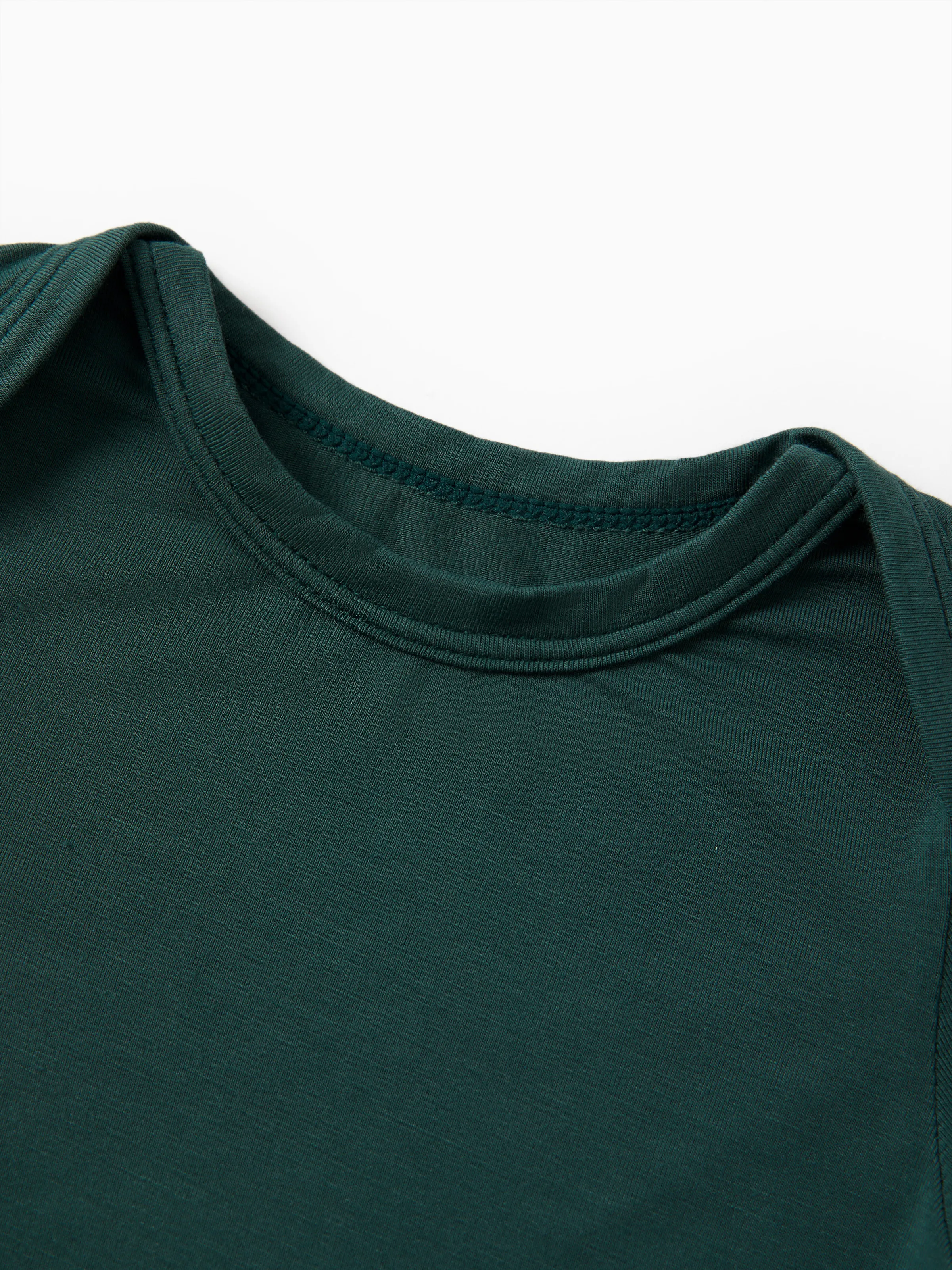 Bamboo Baby Bodysuits 2-piece Flora Long Sleeve Rompers for Baby Girls Infant Green - Image 7