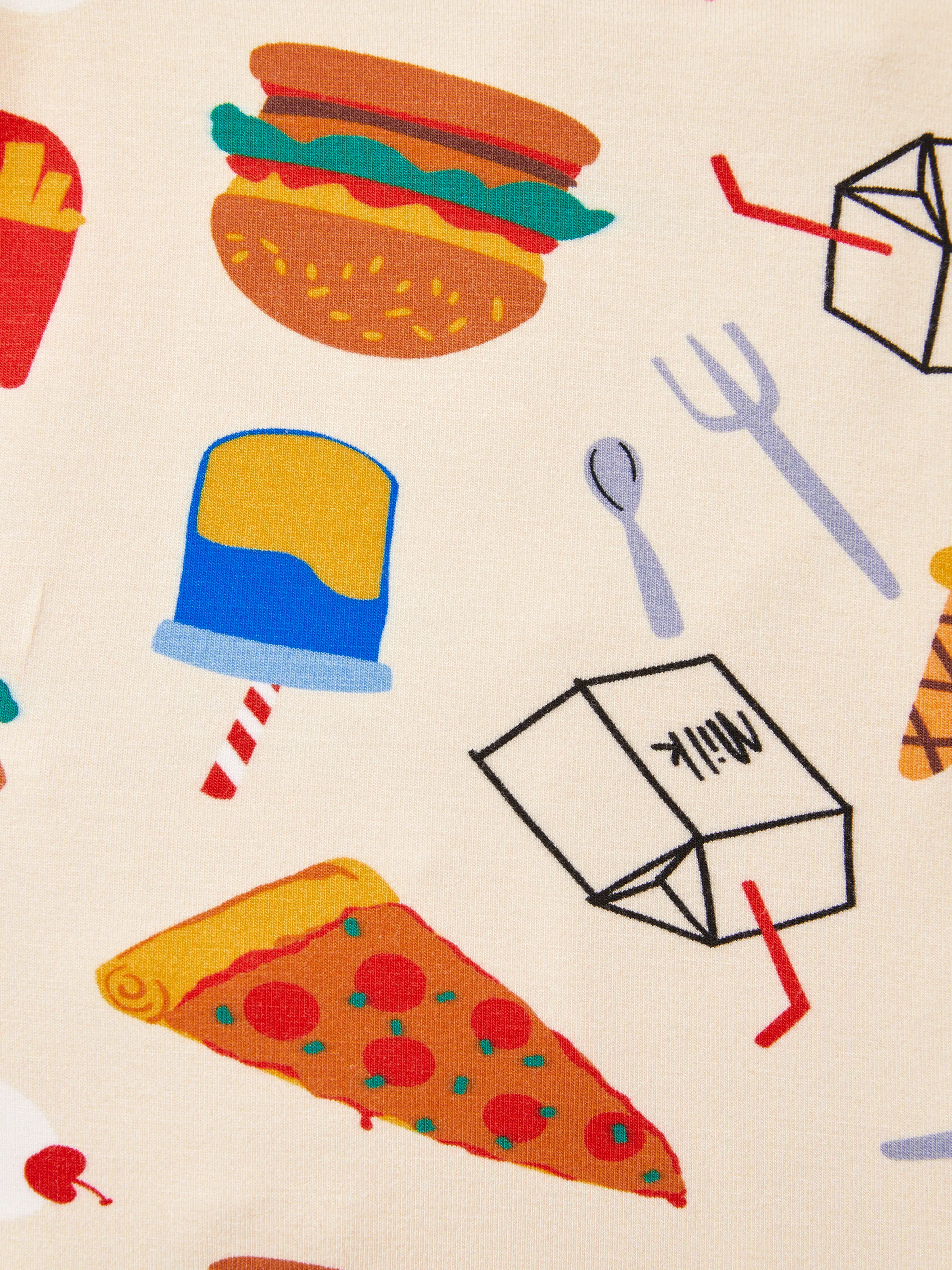 Bamboo Baby Boy / Girl 2-Way Zip Onesies Anti Slip Childlike Food Pattern Bamboo Sleepwear (Snug-Fitting)
 Brown - Image 8