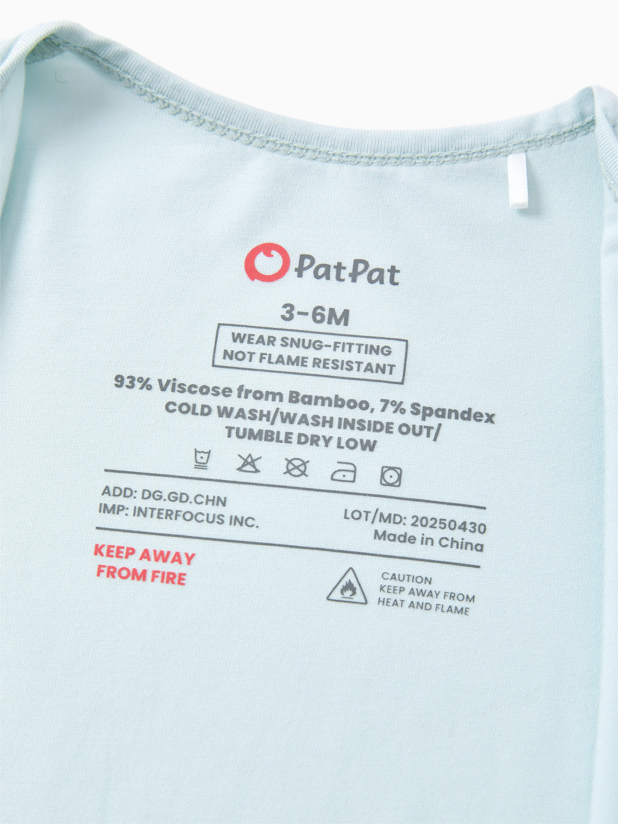 Bamboo Baby Boy / Girl 2-Way Zip Onesies Anti Slip Childlike Food Pattern Bamboo Sleepwear (Snug-Fitting)
Turquoise - Image 9