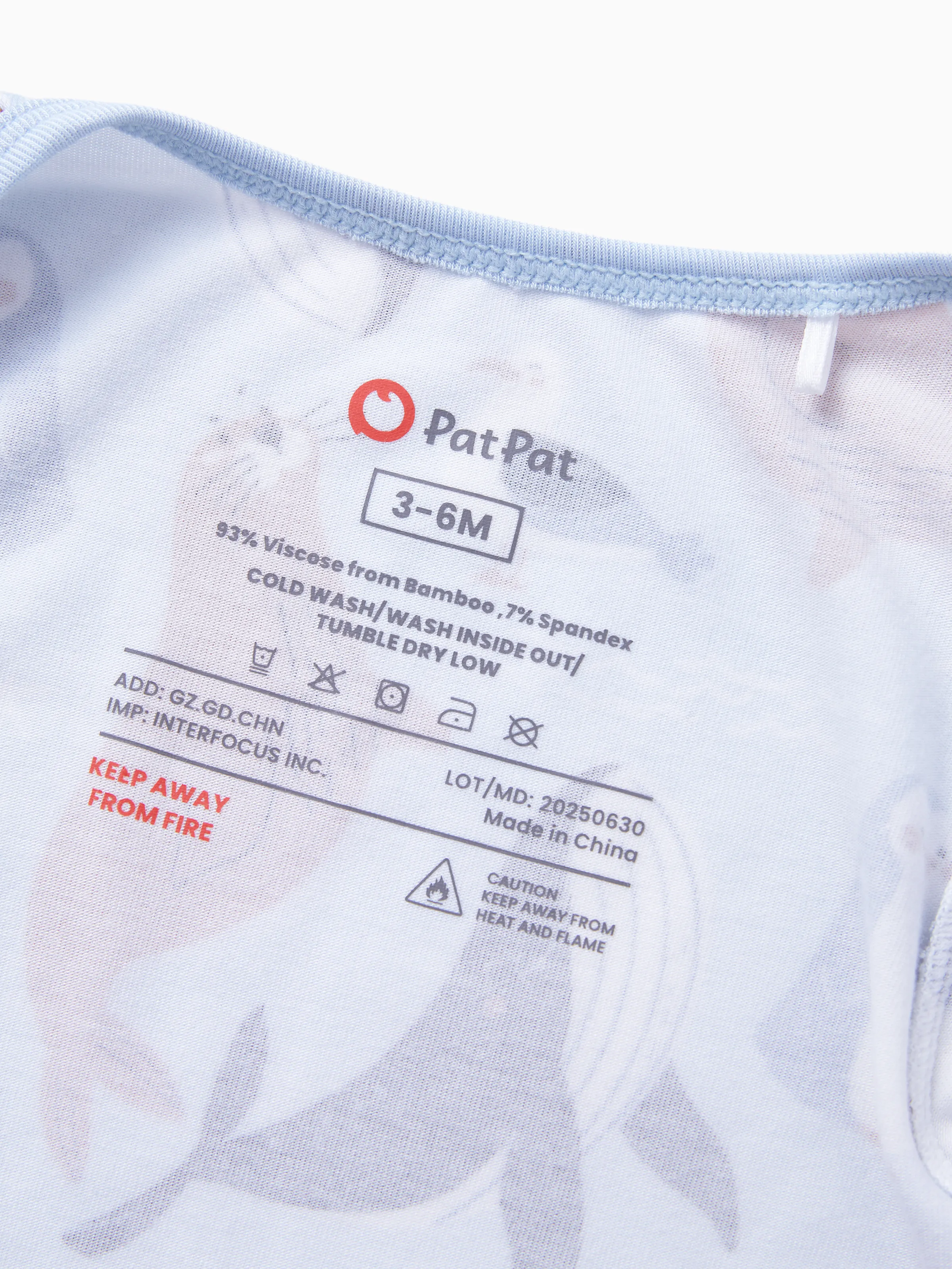 Bamboo Baby Boy/Girl Animal Printed 2-Way Zip Onesies Anti Slip Long-sleeve Footie with Hairband Royal Blue - Image 10