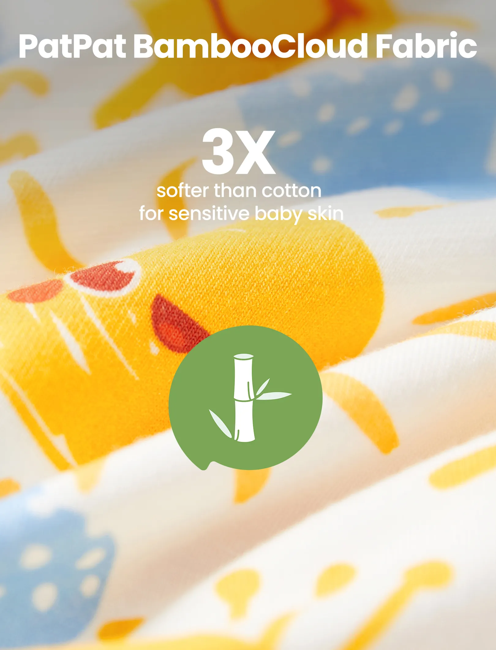 Bamboo Baby Boy/Girl Animal Printed 2-Way Zipper Anti Slip Long-sleeve Footie with/without Hairband Light Blue - Image 5