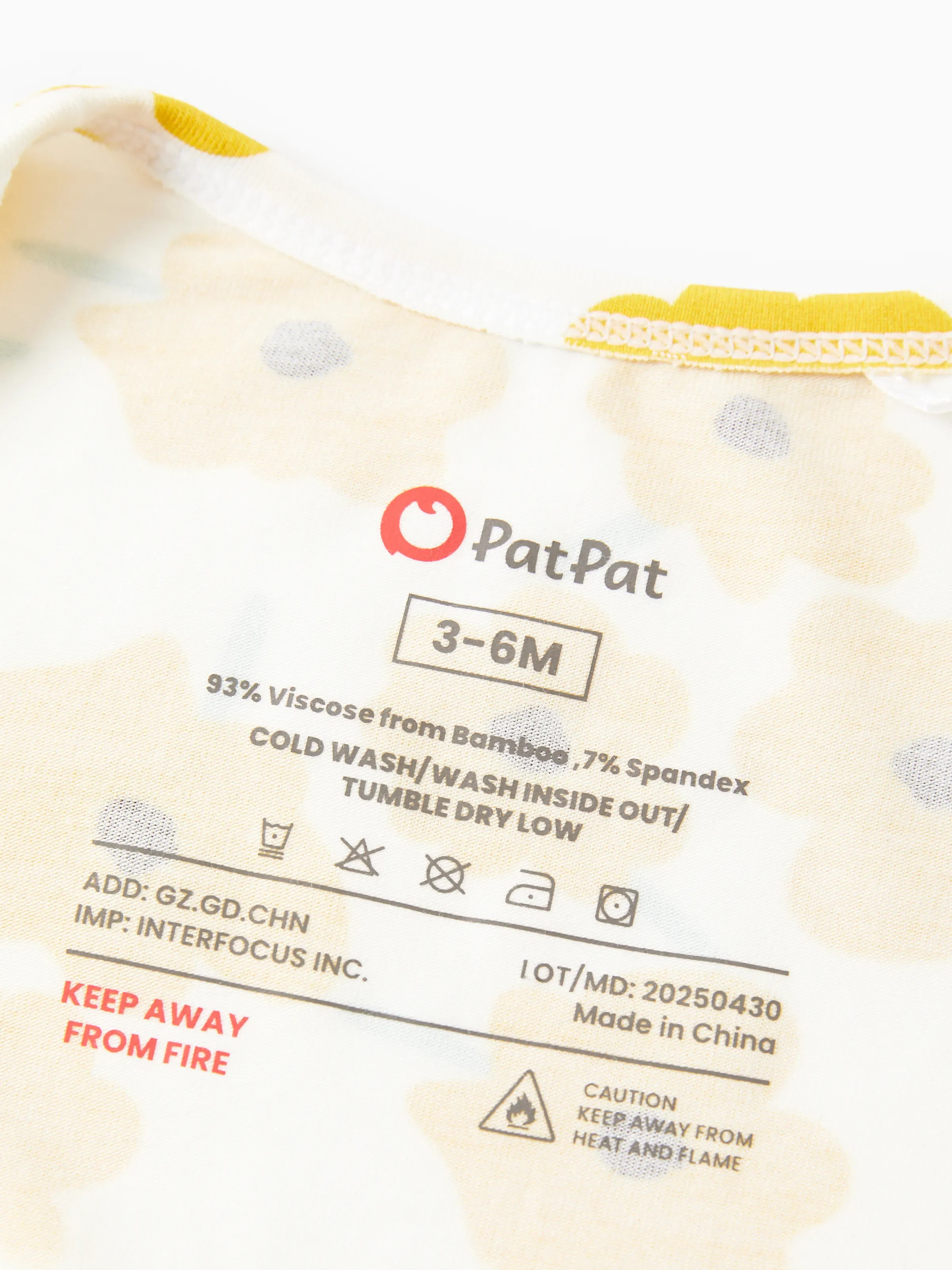 Bamboo Baby Boy/Girl Animal Printed 2-Way Zipper Anti Slip Long-sleeve Footie with/without Hairband Yellow - Image 12