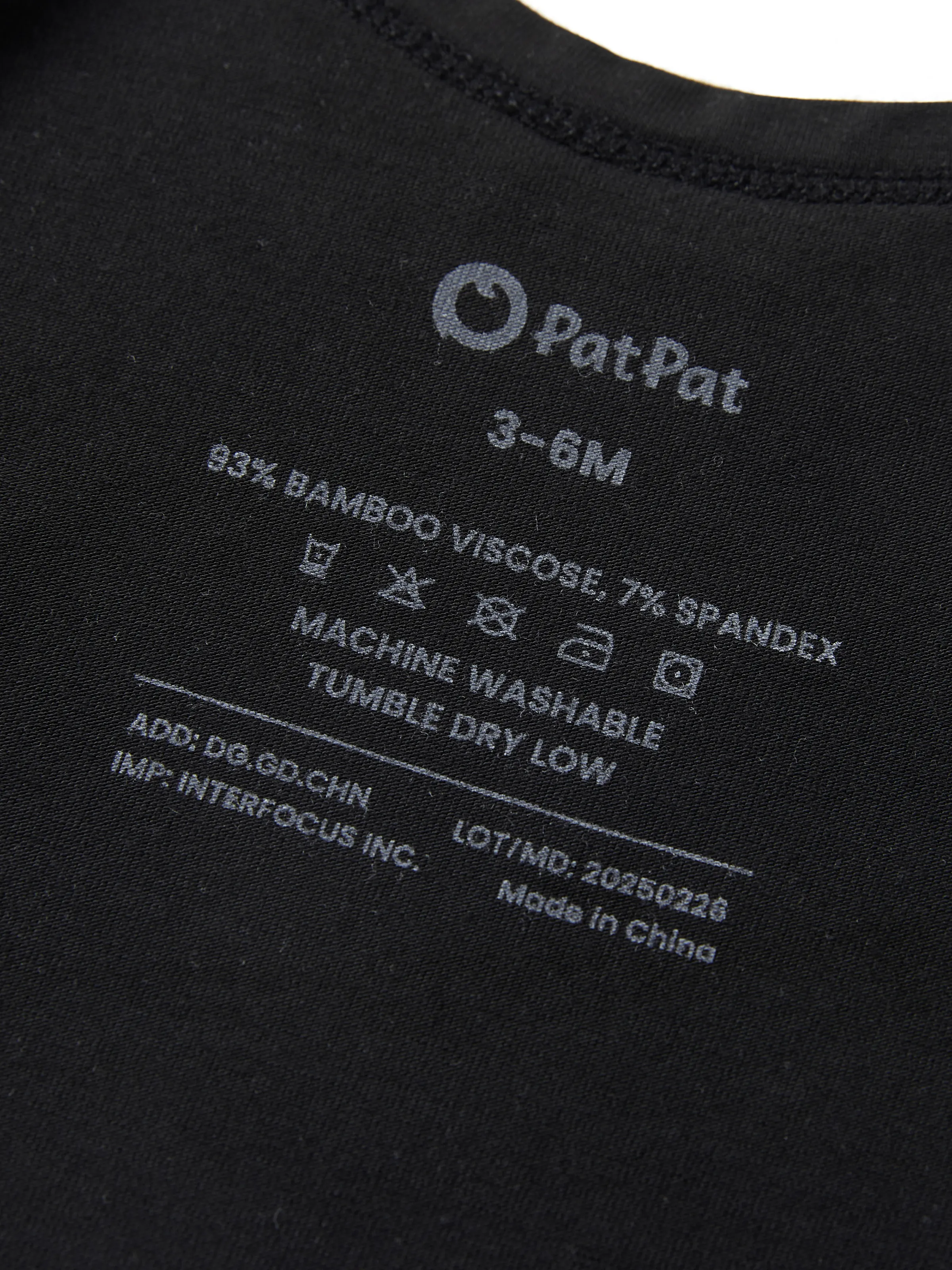 Bamboo Baby Boy/Girl Casual Romper Black - Image 6