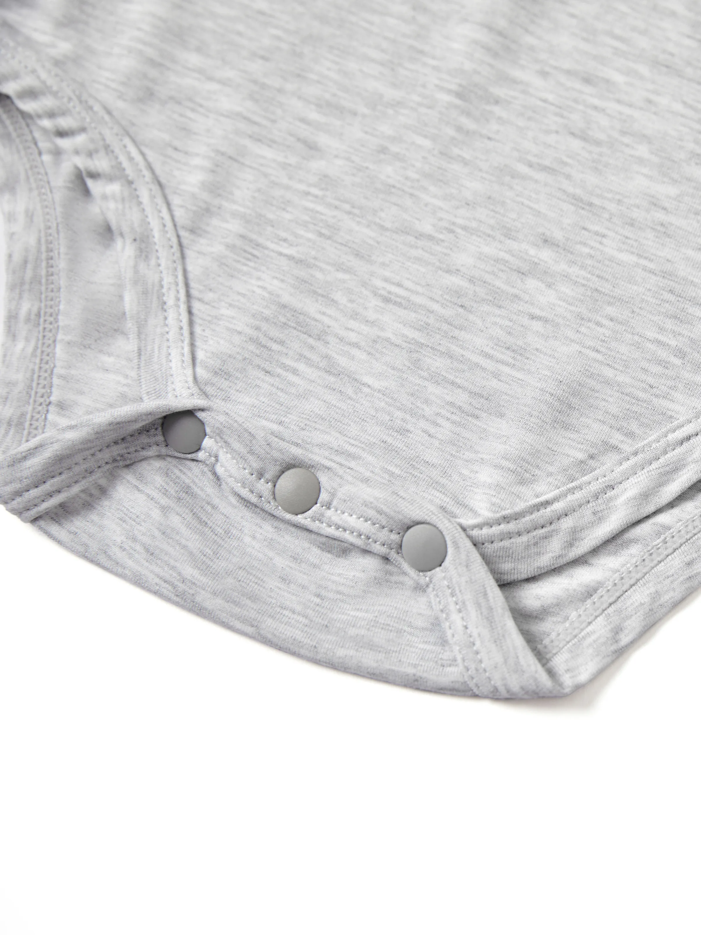 Bamboo Baby Boy/Girl Casual Romper Grey - Image 4