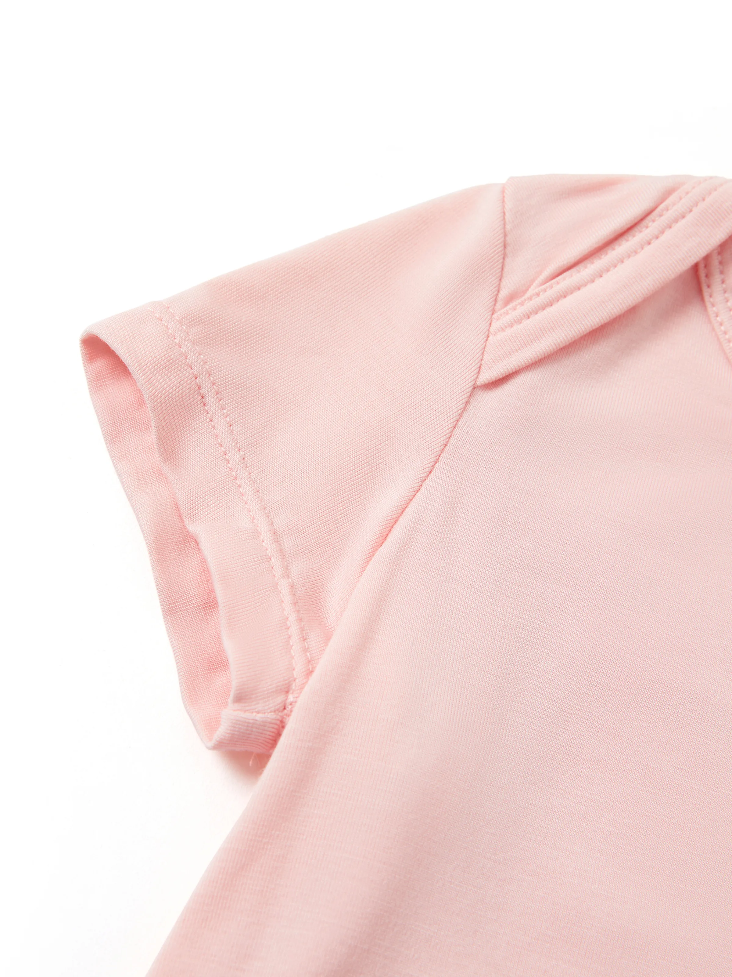 Bamboo Baby Boy/Girl Casual Romper Pink - Image 3