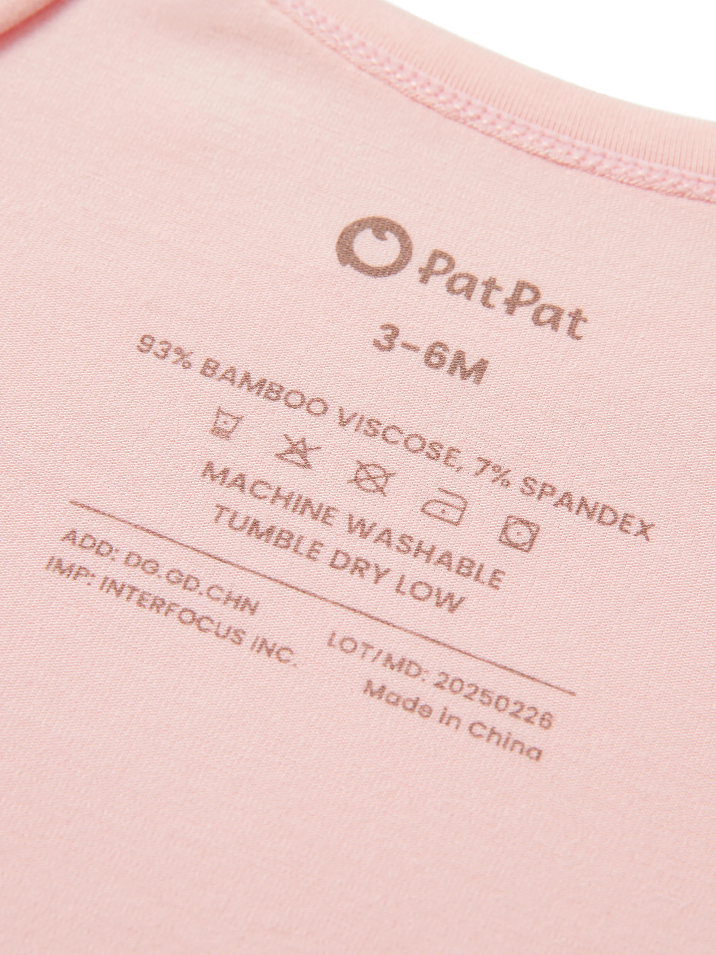 Bamboo Baby Boy/Girl Casual Romper Pink - Image 6