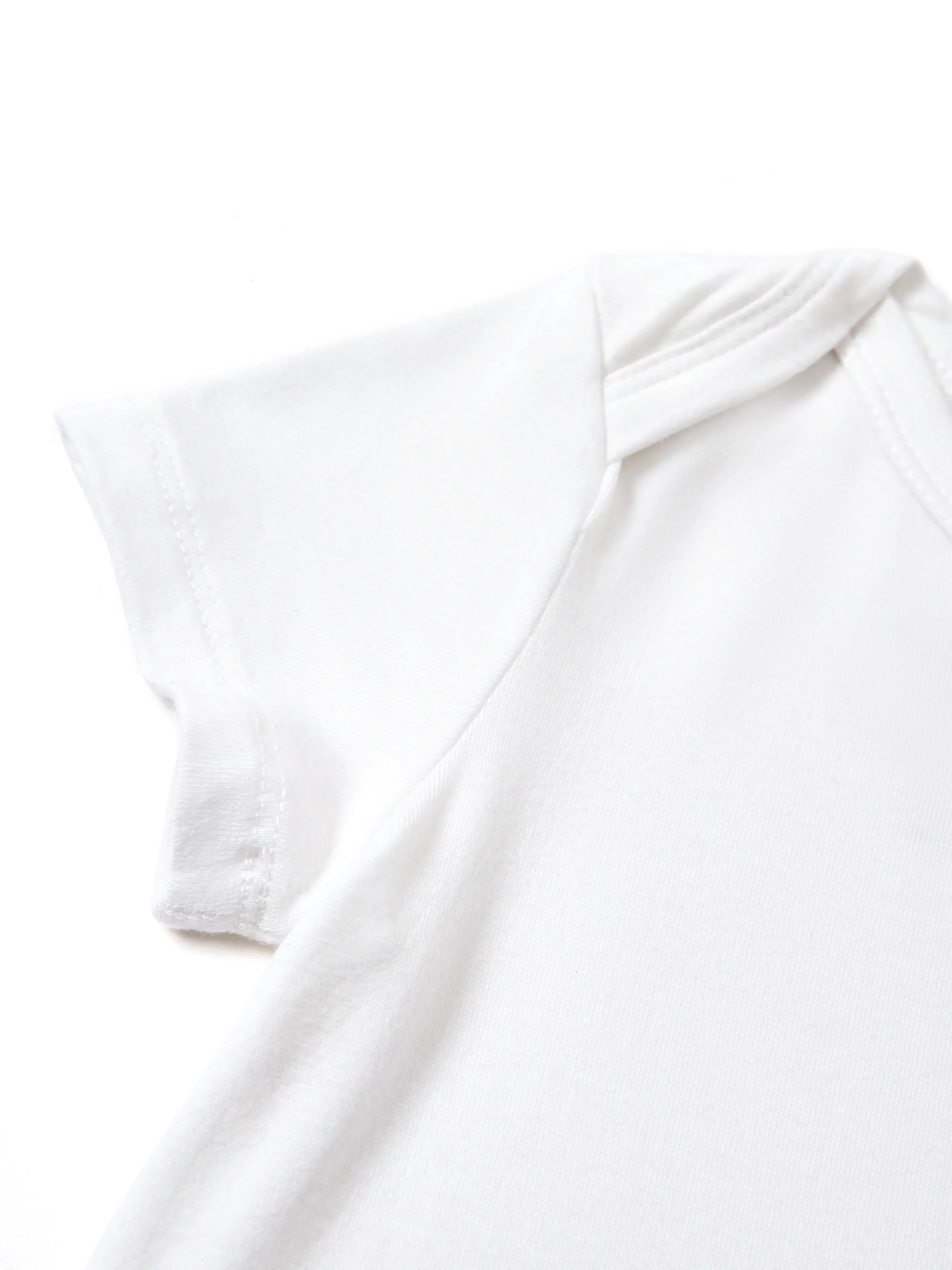 Bamboo Baby Boy/Girl Casual Romper White - Image 3