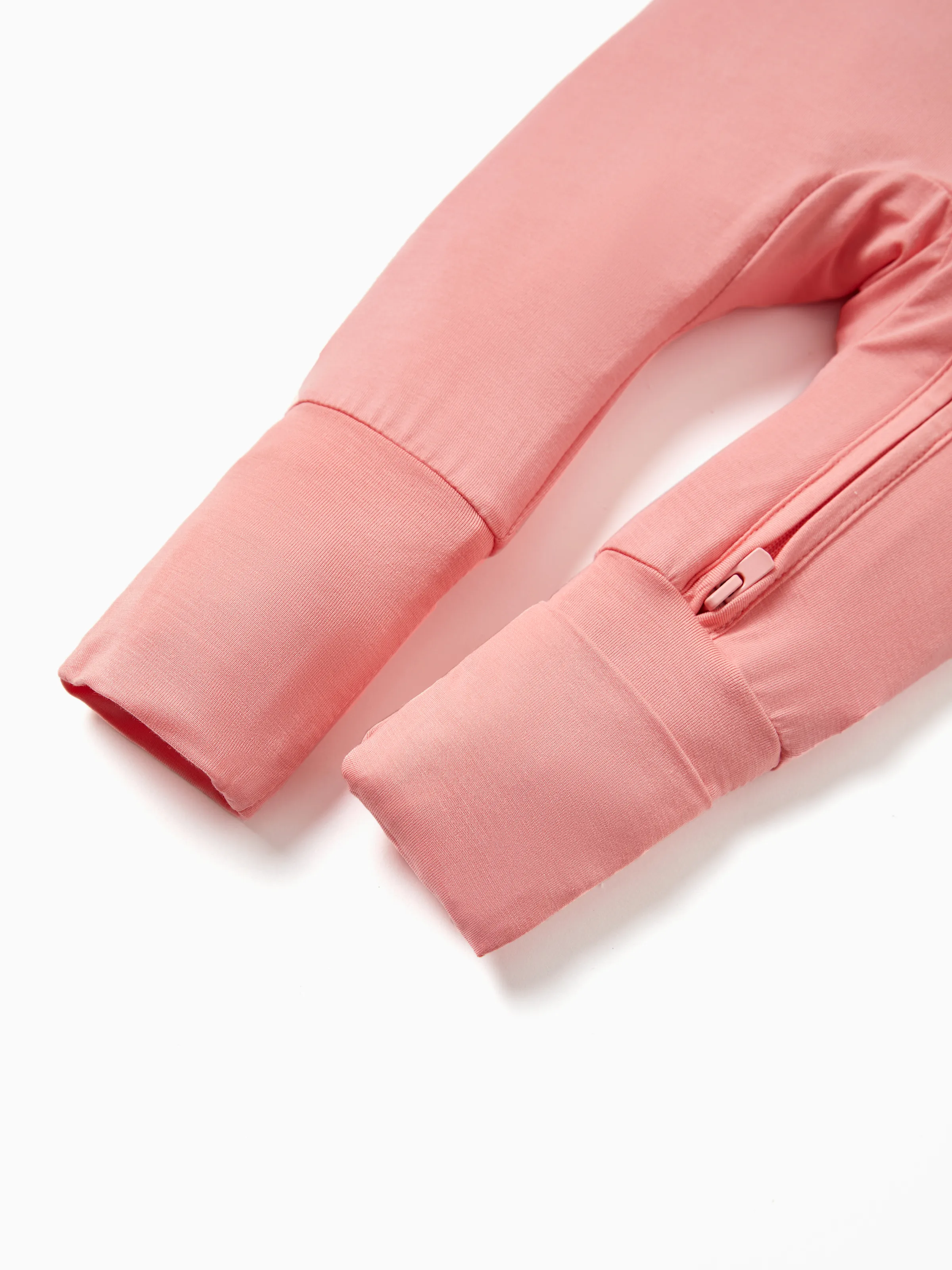 Bamboo Baby Boy / Girl Childlike Animal Pattern 2-way Zipper Footie Orange red - Image 10