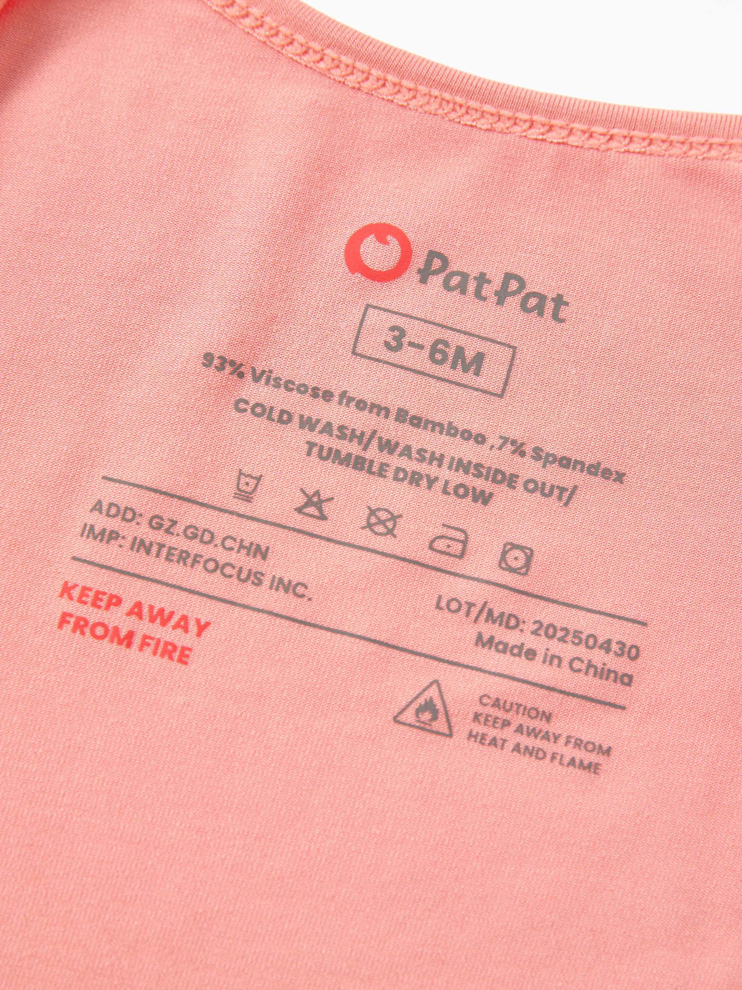 Bamboo Baby Boy / Girl Childlike Animal Pattern 2-way Zipper Footie Orange red - Image 11