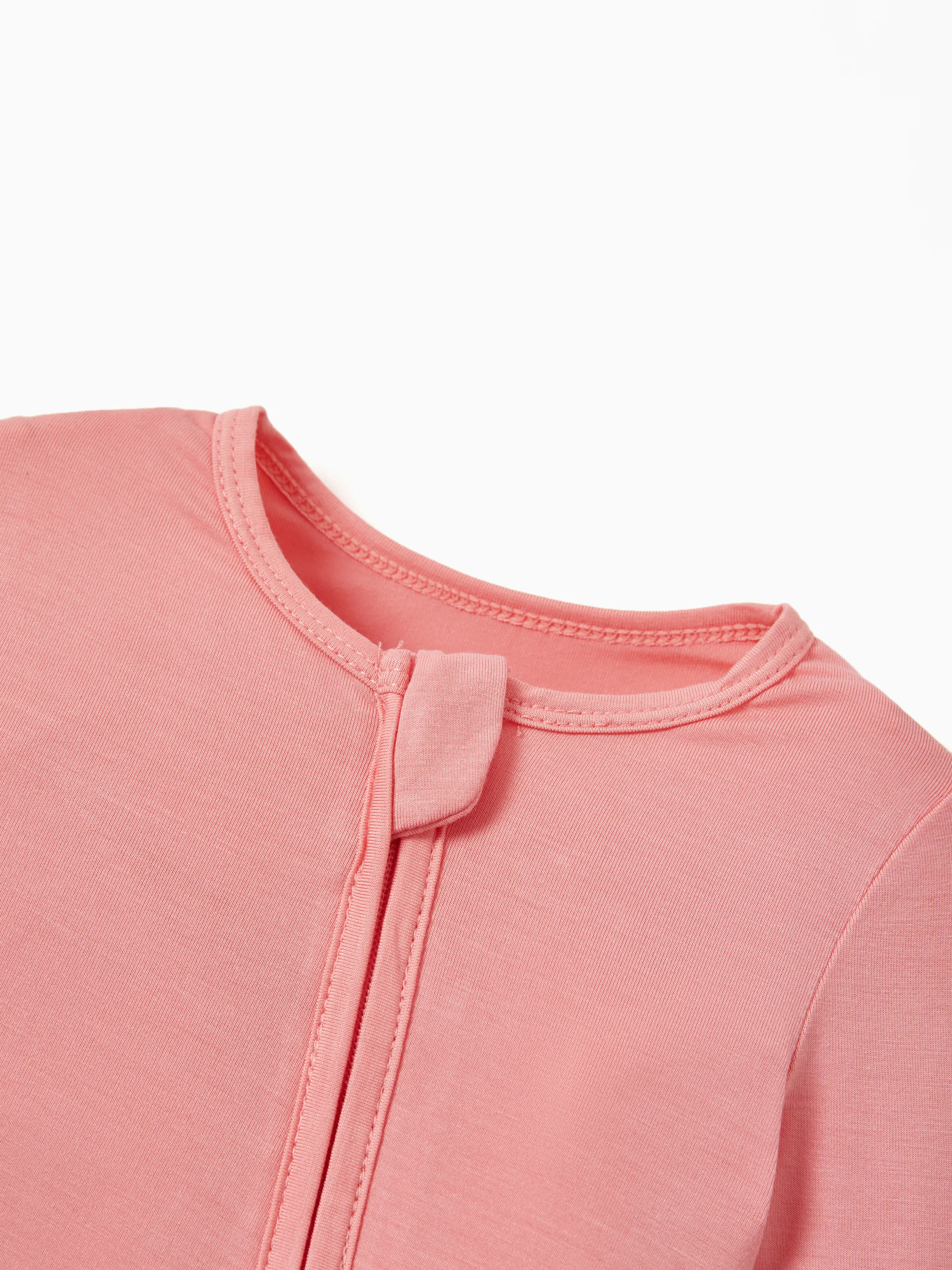 Bamboo Baby Boy / Girl Childlike Animal Pattern 2-way Zipper Footie Orange red - Image 12