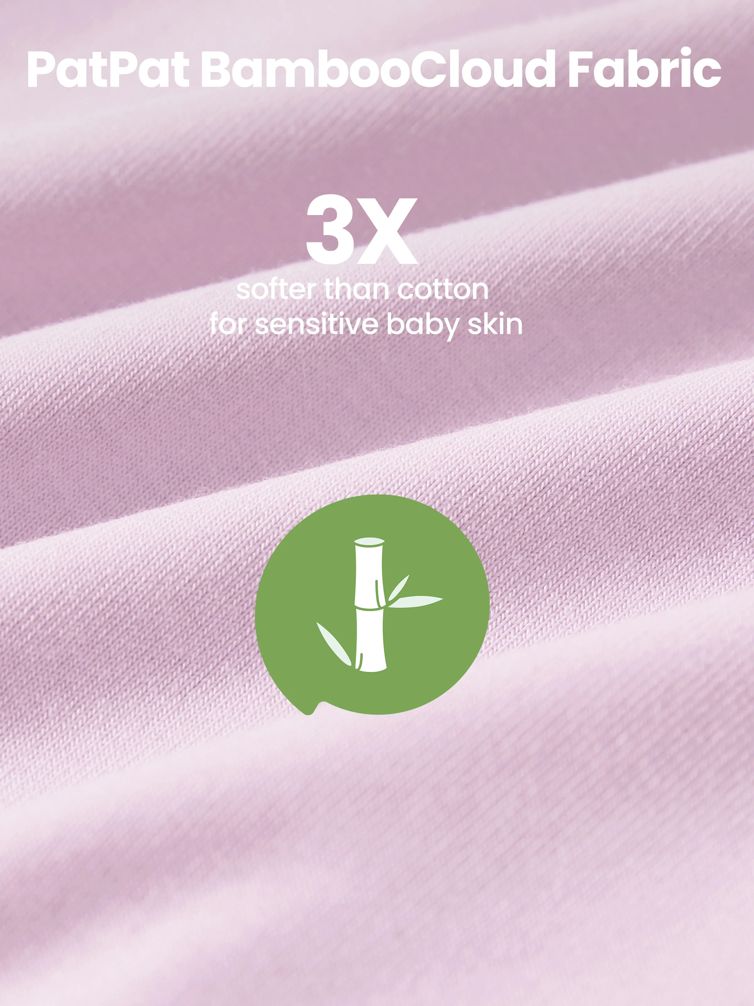 Bamboo Baby Boy / Girl Color Block 2-Way Zipper Anti Slip Long Sleeve Rompers Purple - Image 6