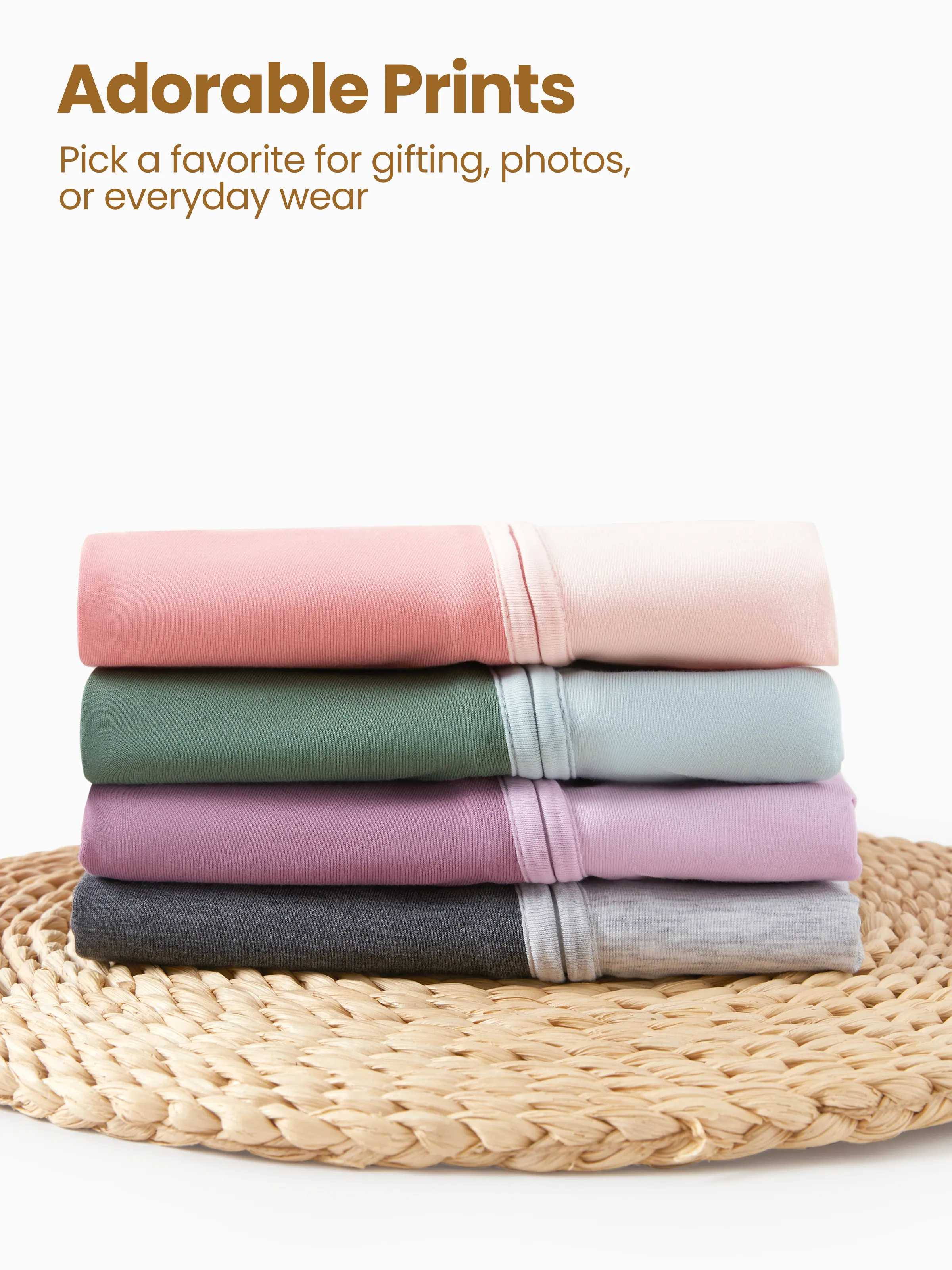 Bamboo Baby Boy / Girl Color Block 2-Way Zipper Anti Slip Long Sleeve Rompers Pink - Image 13