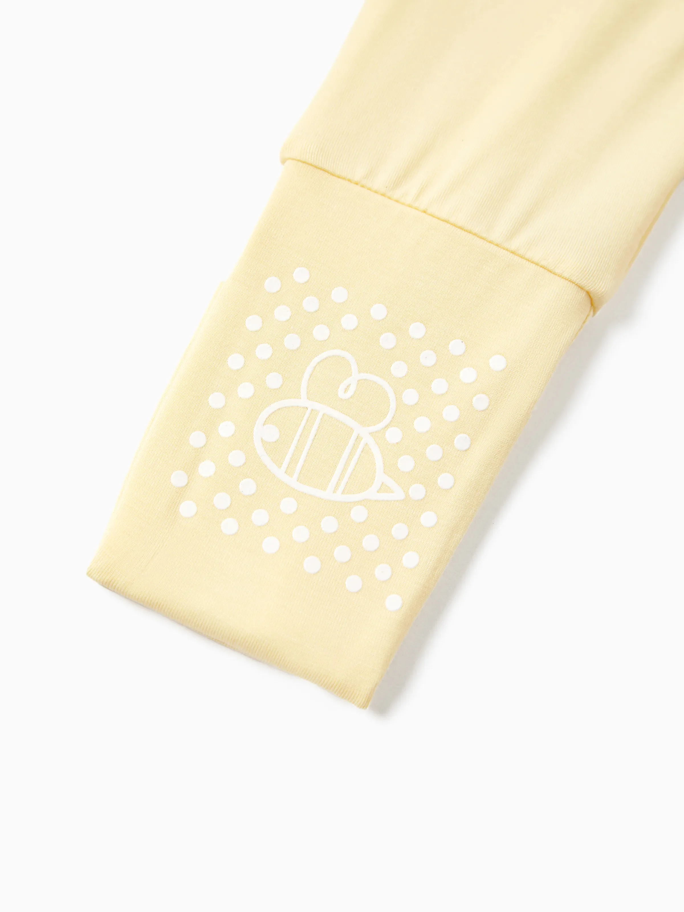 Bamboo Baby Boy/Girl 2-Pack Long Sleeve Romper 2-Way Zip Anti Slip Footie. Yellow - Image 6