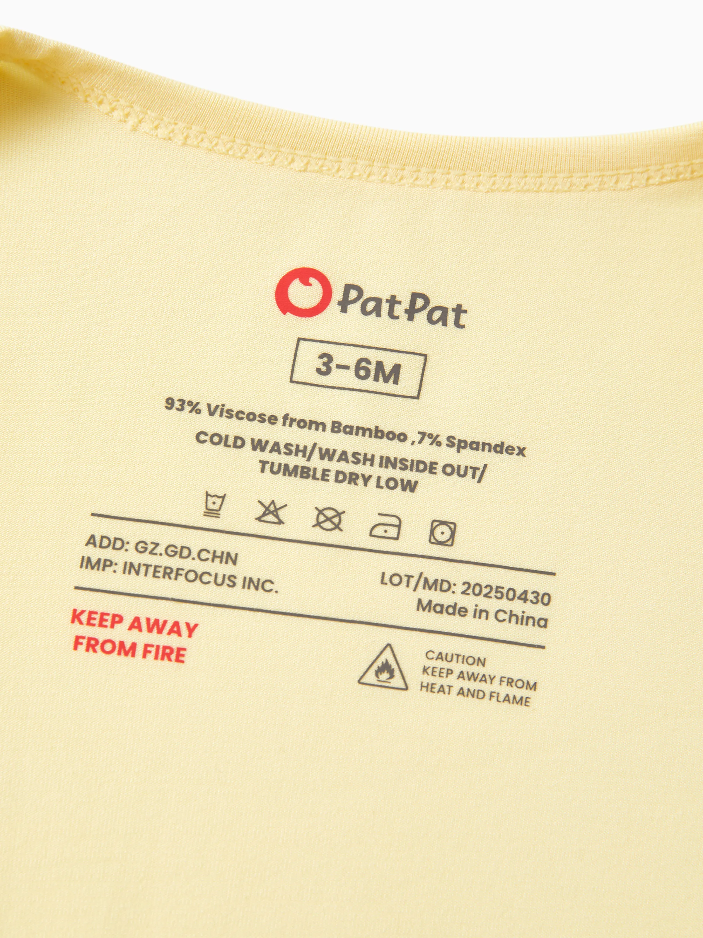 Bamboo Baby Boy/Girl 2-Pack Long Sleeve Romper 2-Way Zip Anti Slip Footie. Yellow - Image 8