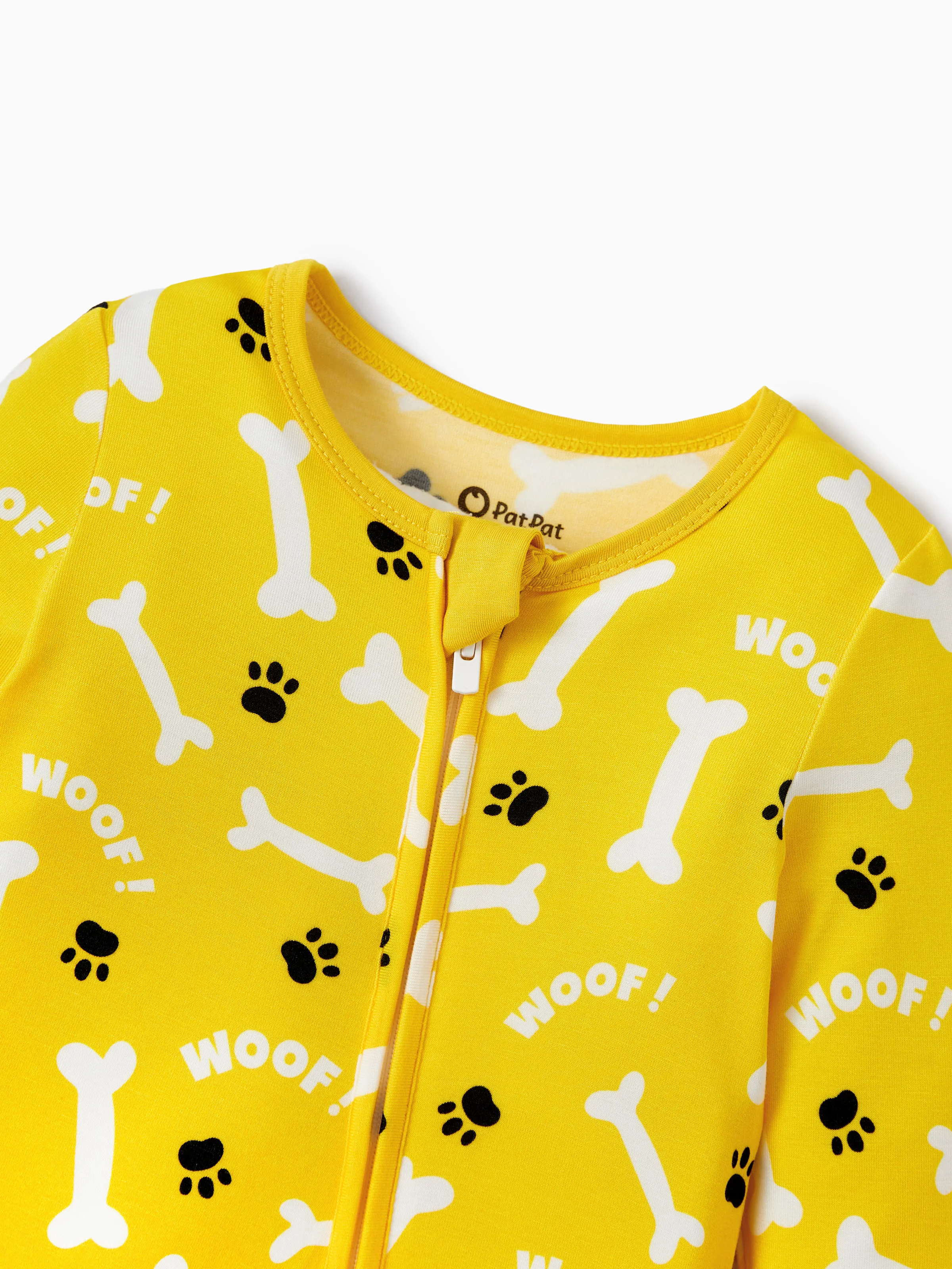 Bamboo Baby Boy/Girl 2-Pack Natural Animal or Plant Long Sleeve Romper 2-Way Zip Anti Slip Footie Yellow - Image 4