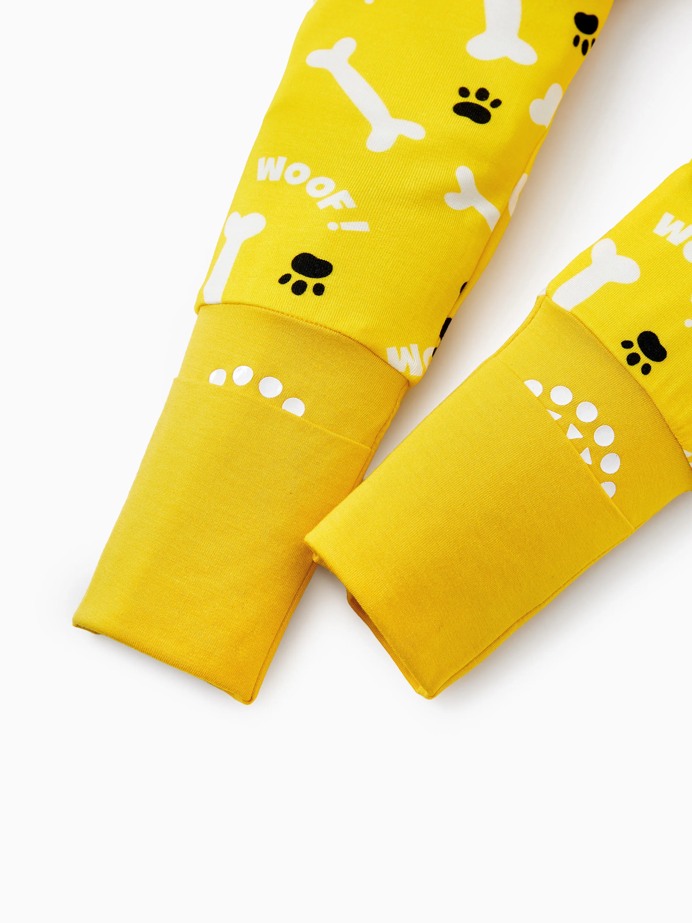 Bamboo Baby Boy/Girl 2-Pack Natural Animal or Plant Long Sleeve Romper 2-Way Zip Anti Slip Footie Yellow - Image 7