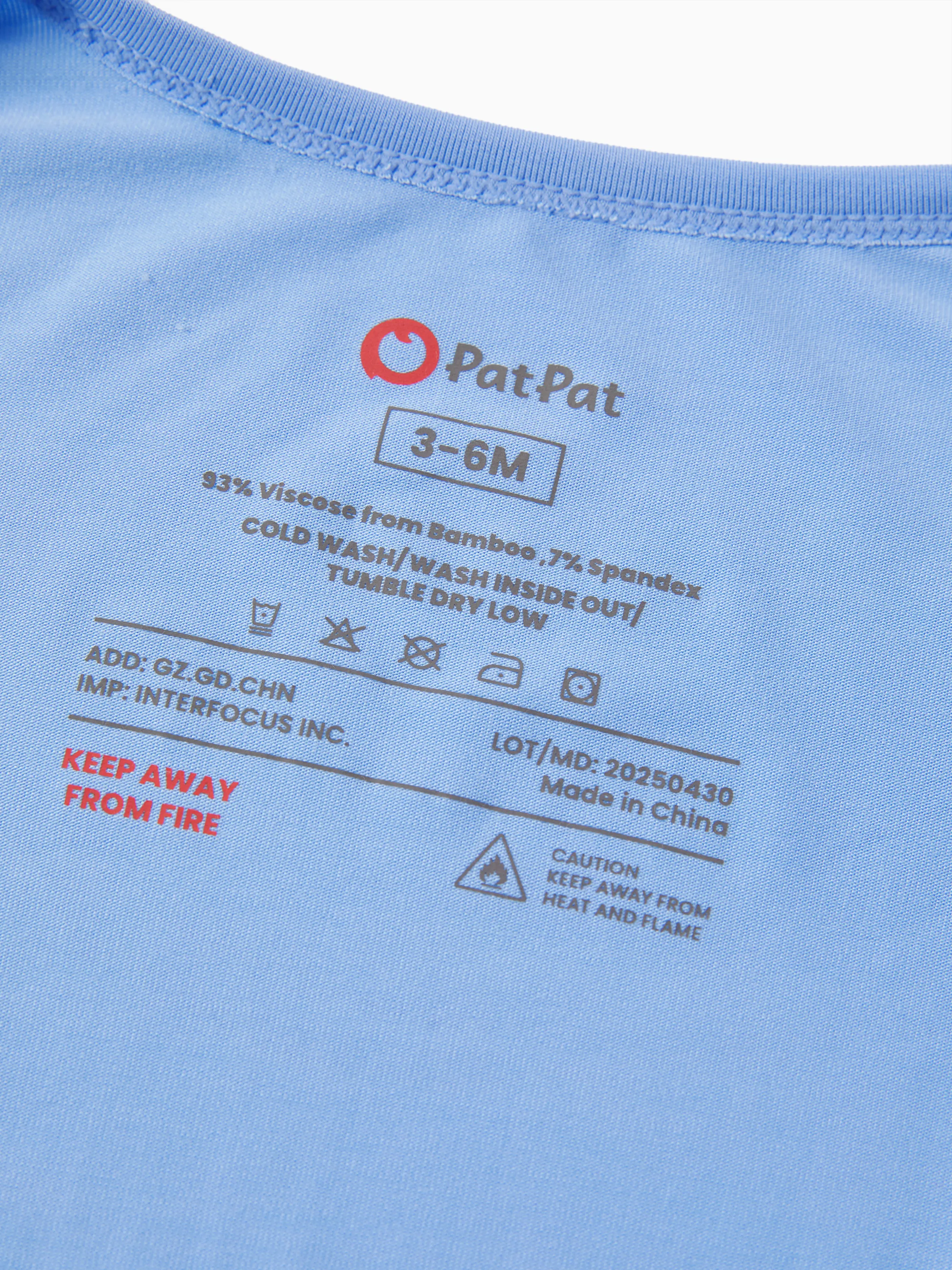 Bamboo Baby Boy/Girl 2-Pack Solid&Bee Printed 2-Way Zipper Anti Slip Footie Blue - Image 13