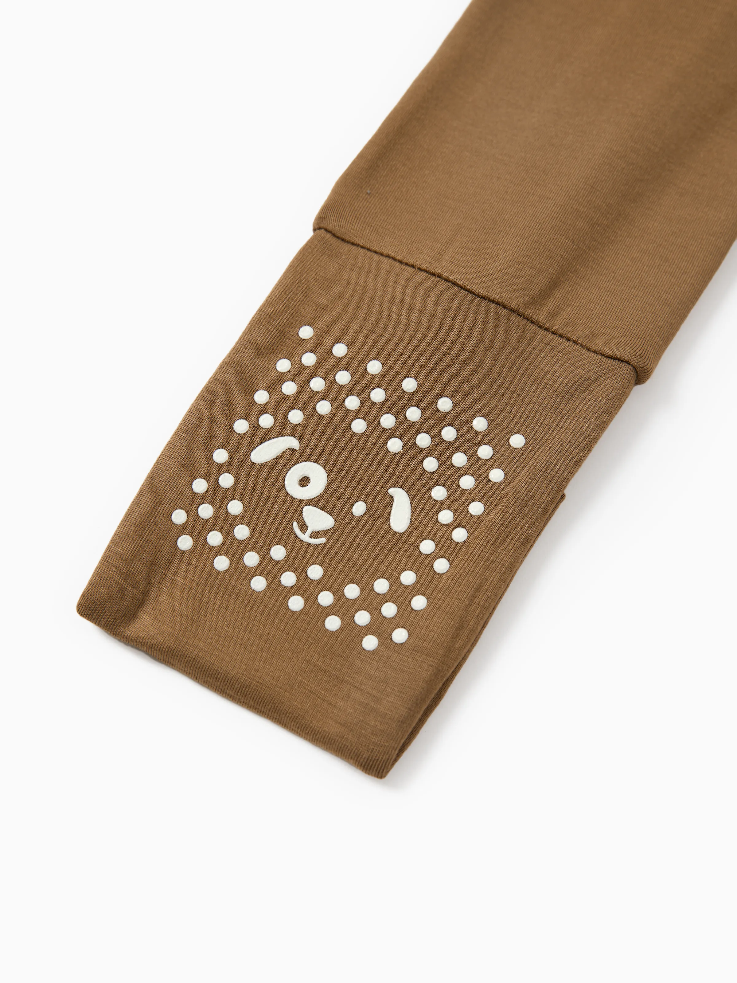 Bamboo Baby Boy/Girl 2-Pack Solid&Bee Printed 2-Way Zipper Anti Slip Footie Coffee - Image 11