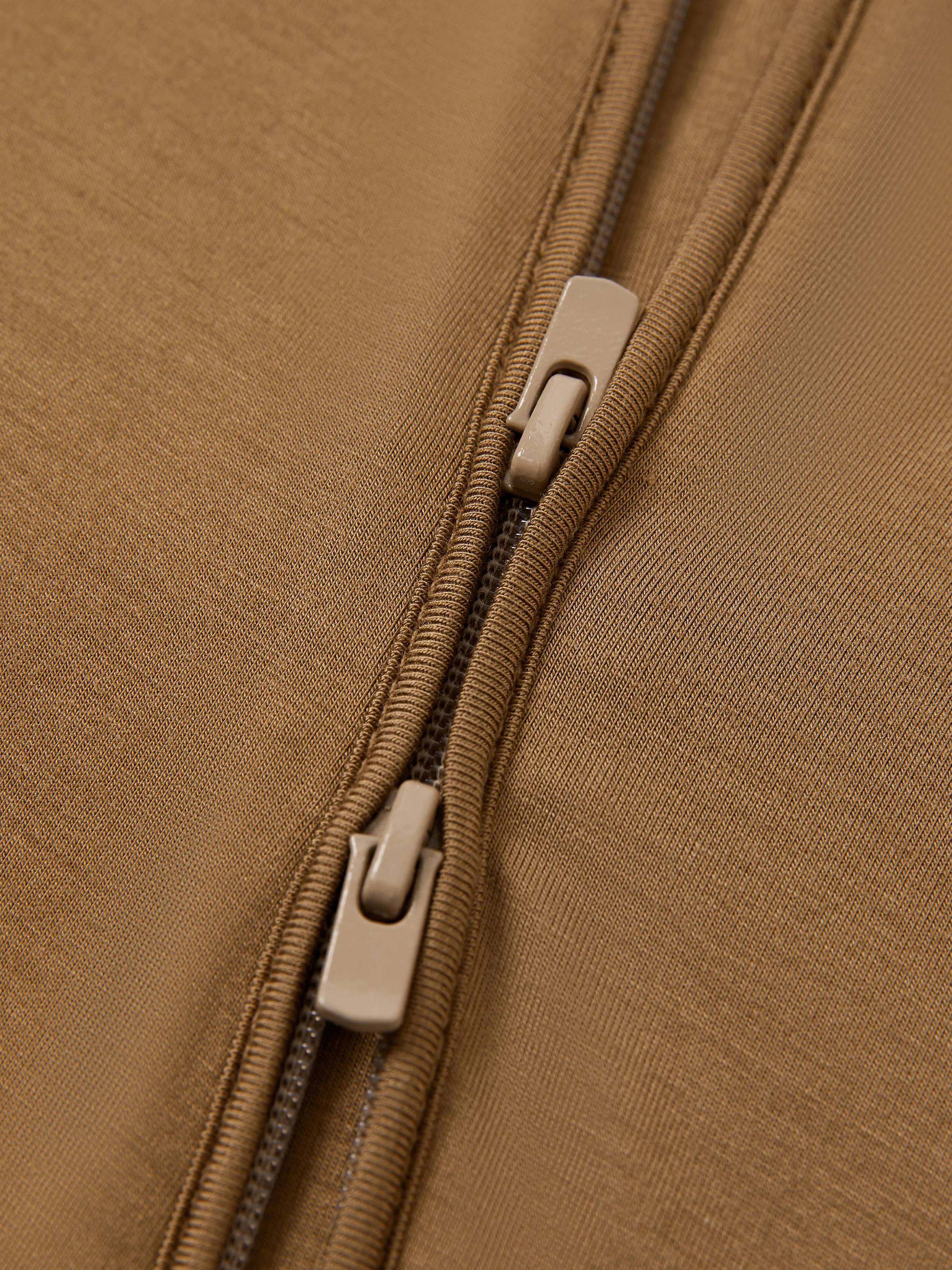 Bamboo Baby Boy/Girl 2-Pack Solid&Bee Printed 2-Way Zipper Anti Slip Footie Coffee - Image 15