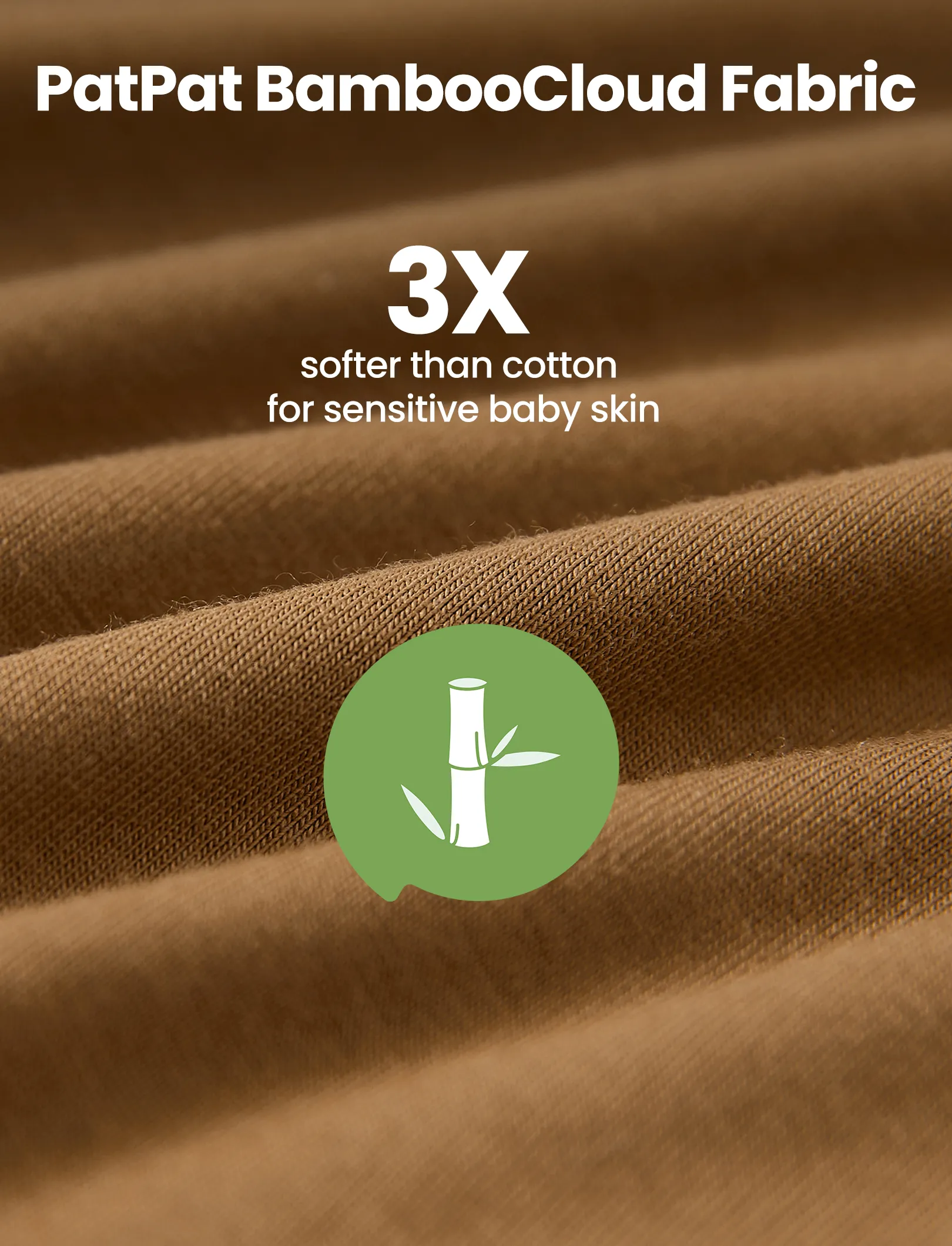 Bamboo Baby Boy/Girl 2-Pack Solid&Bee Printed 2-Way Zipper Anti Slip Footie Coffee - Image 6