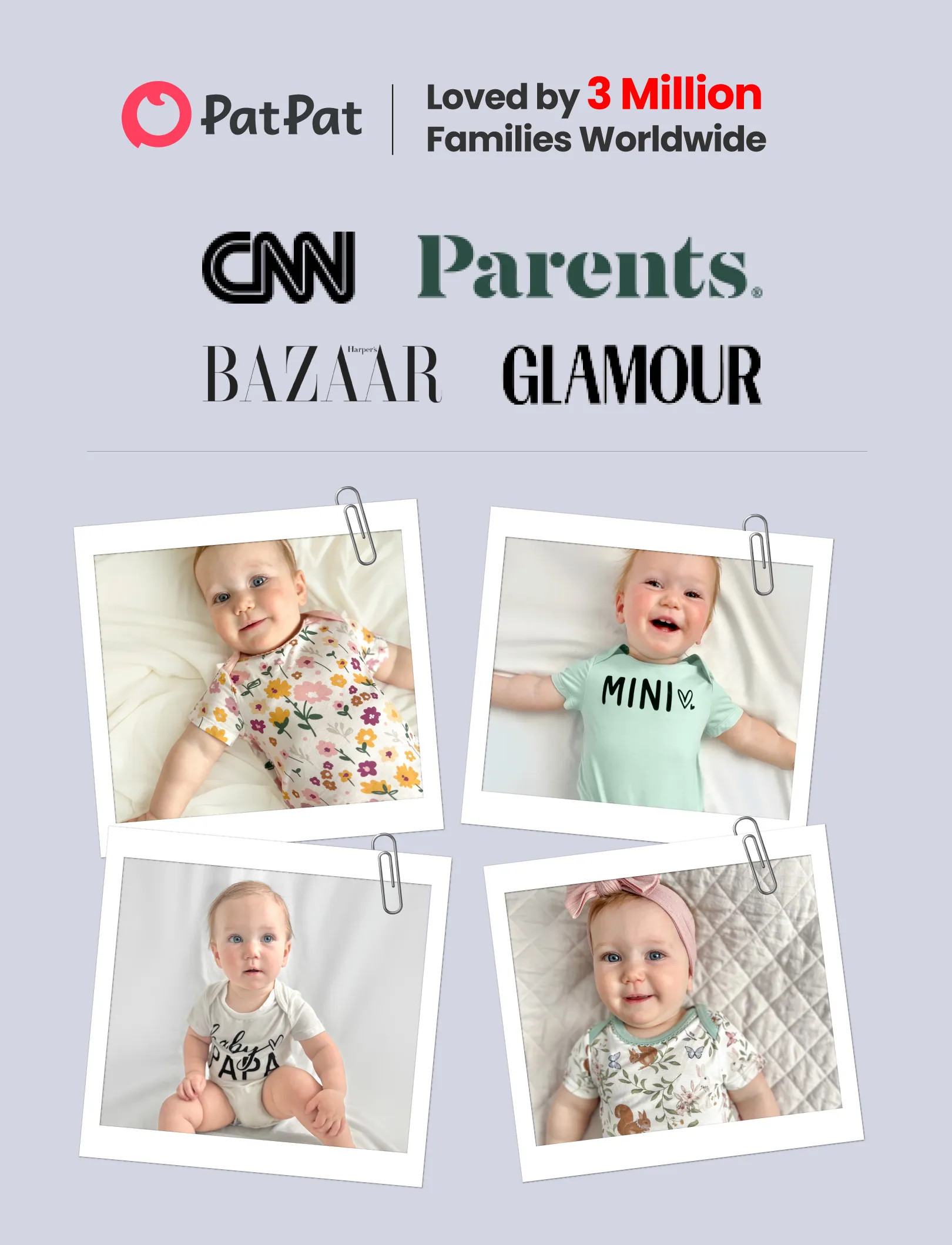 Bamboo Baby Boy/Girl 2-Pack Solid&Printed Rompers Set Deep Blue - Image 7