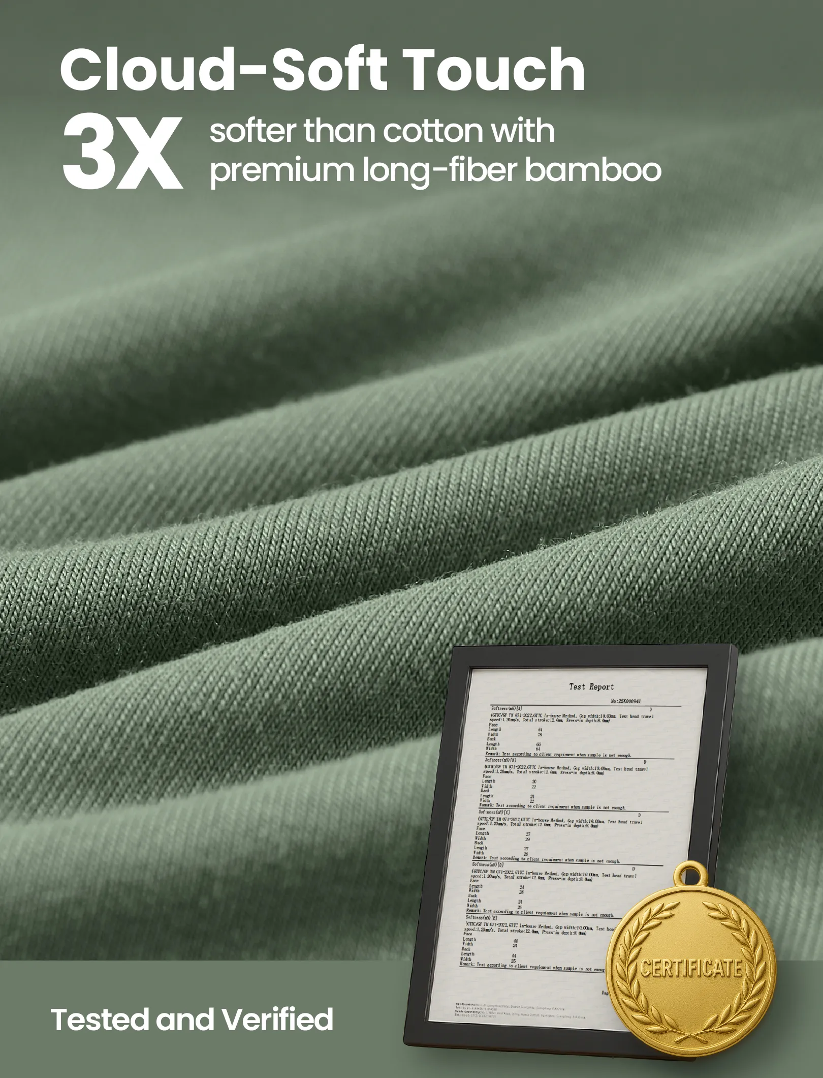 Bamboo Baby Boy/Girl 2-Pack Solid&Printed Rompers Set Green - Image 3