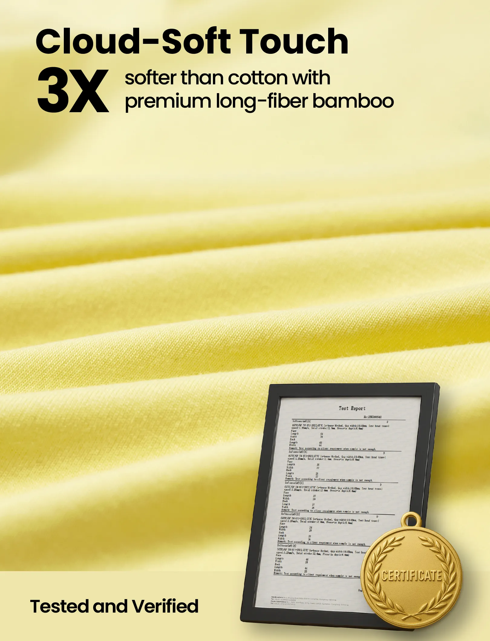 Bamboo Baby Boy/Girl 2-Pack Solid&Printed Rompers Set Yellow - Image 3