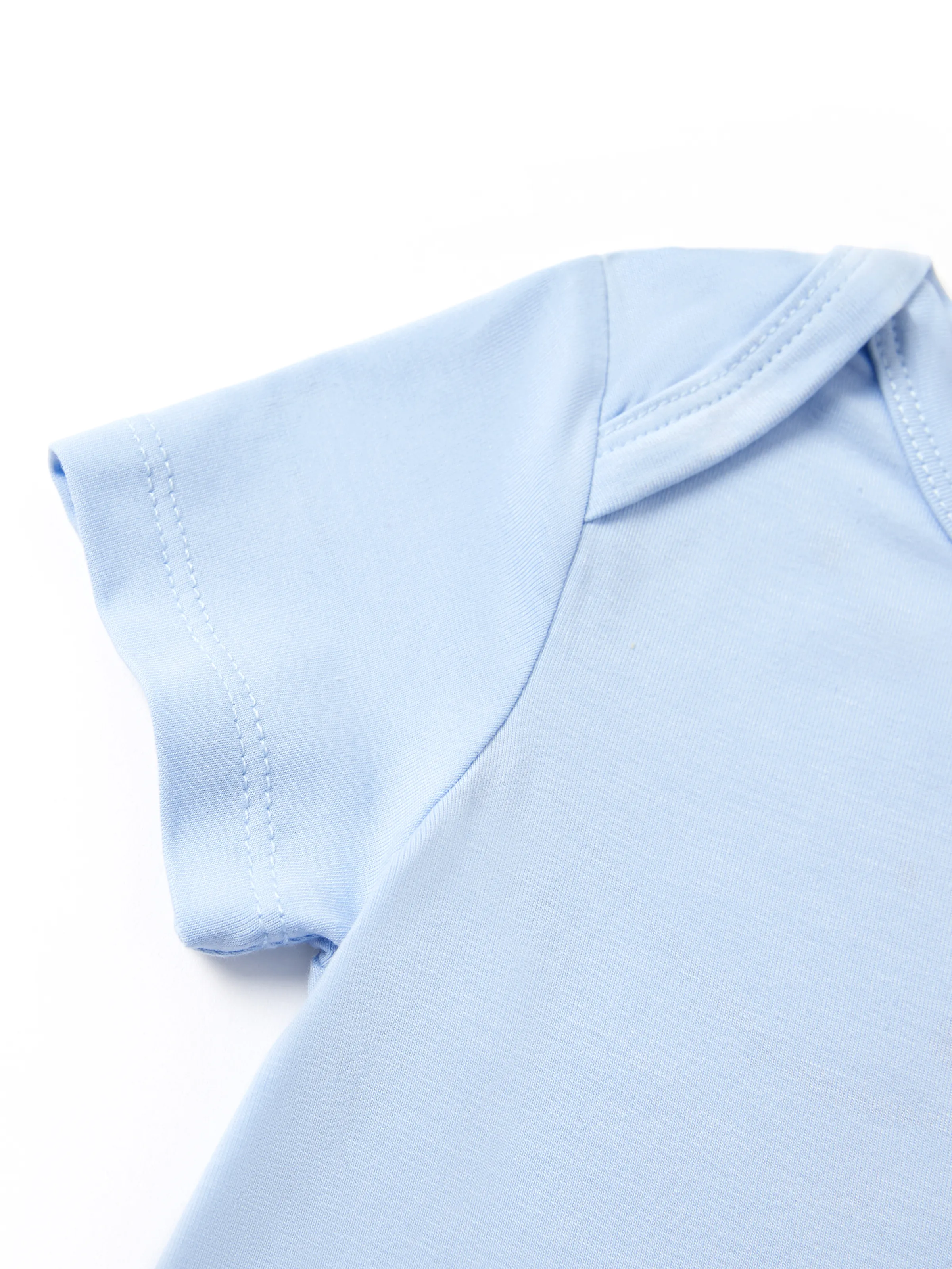 Bamboo Baby Boy/Girl Casual Romper Blue - Image 3