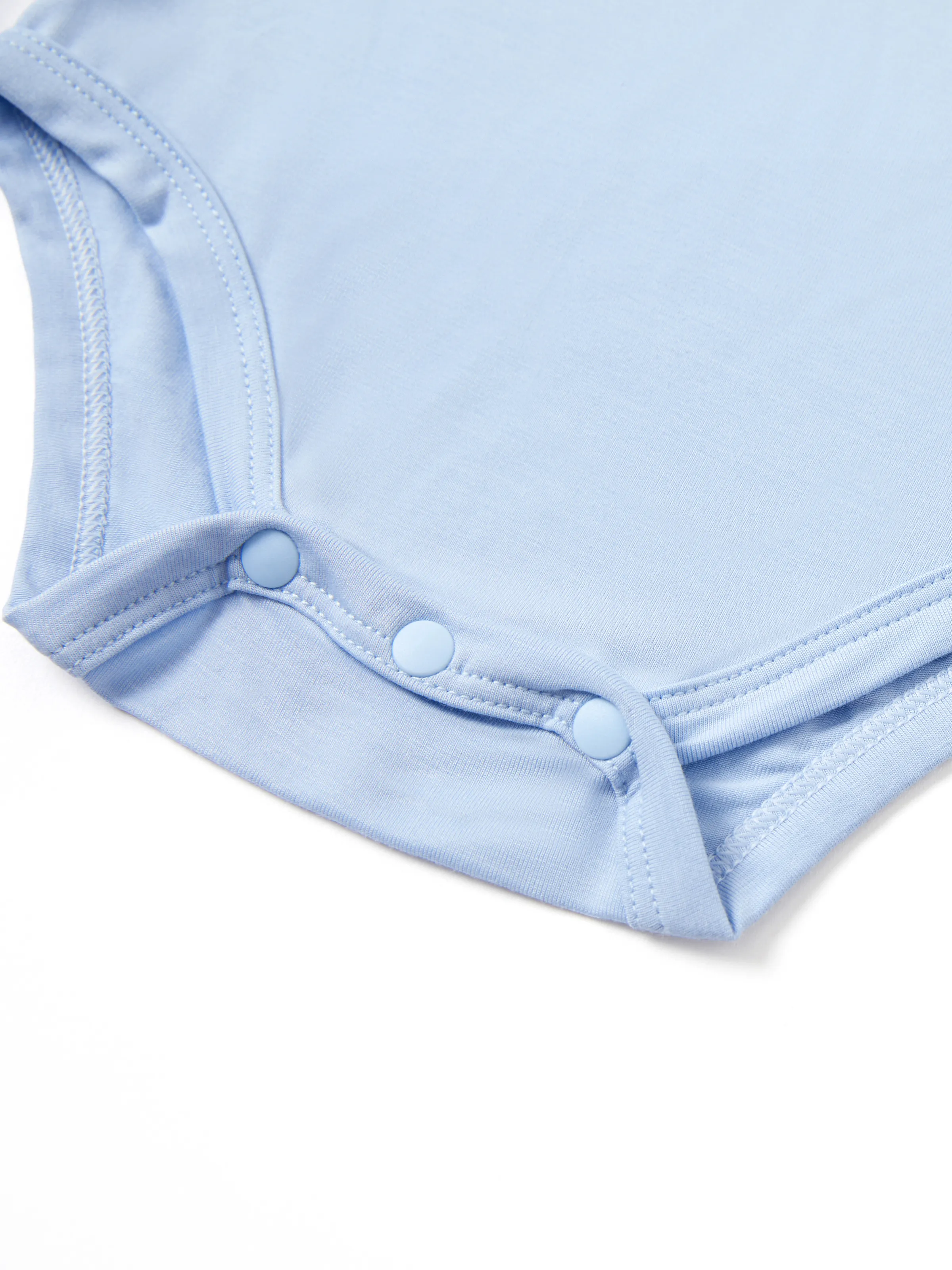 Bamboo Baby Boy/Girl Casual Romper Blue - Image 4