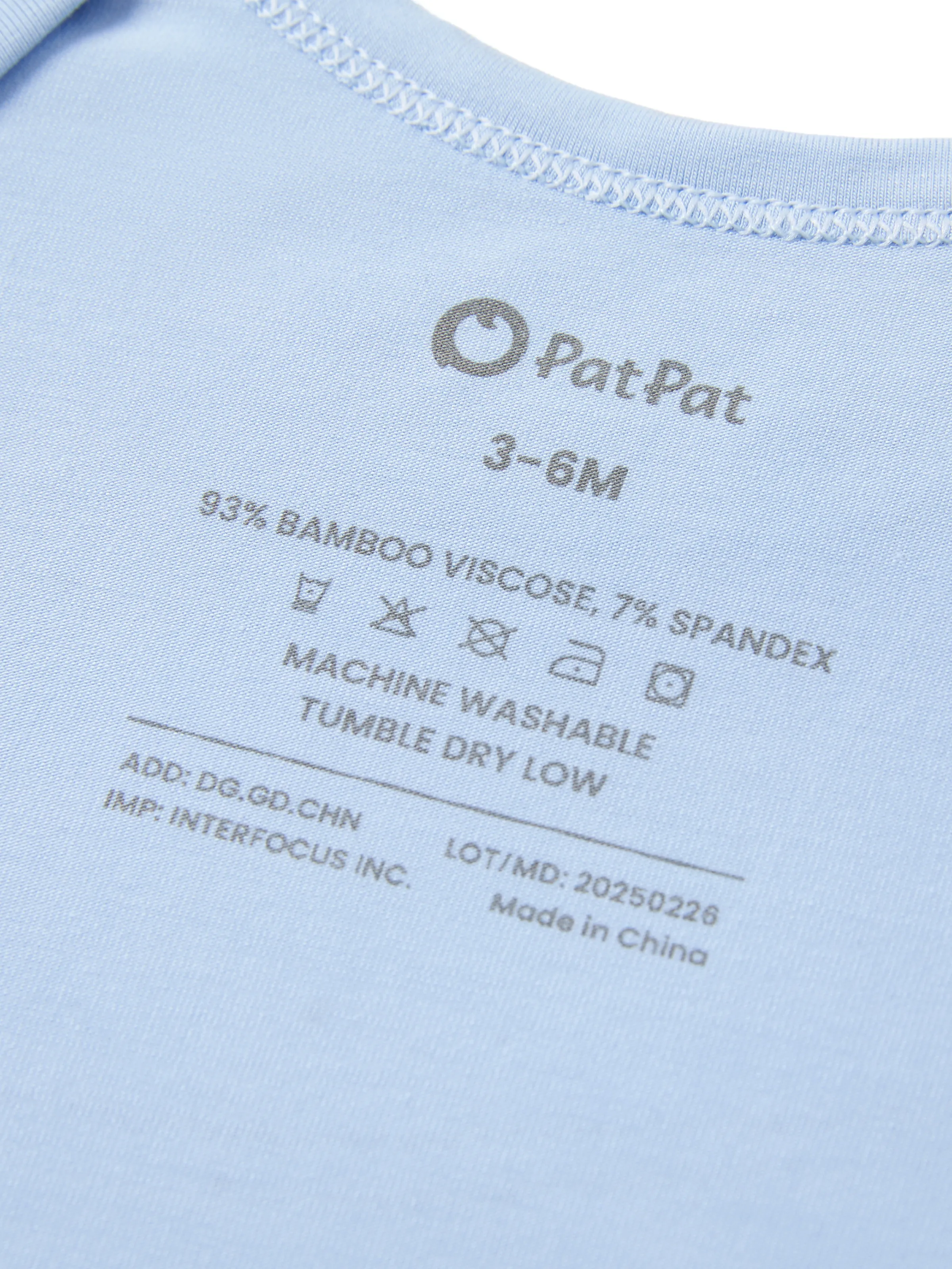 Bamboo Baby Boy/Girl Casual Romper Blue - Image 6