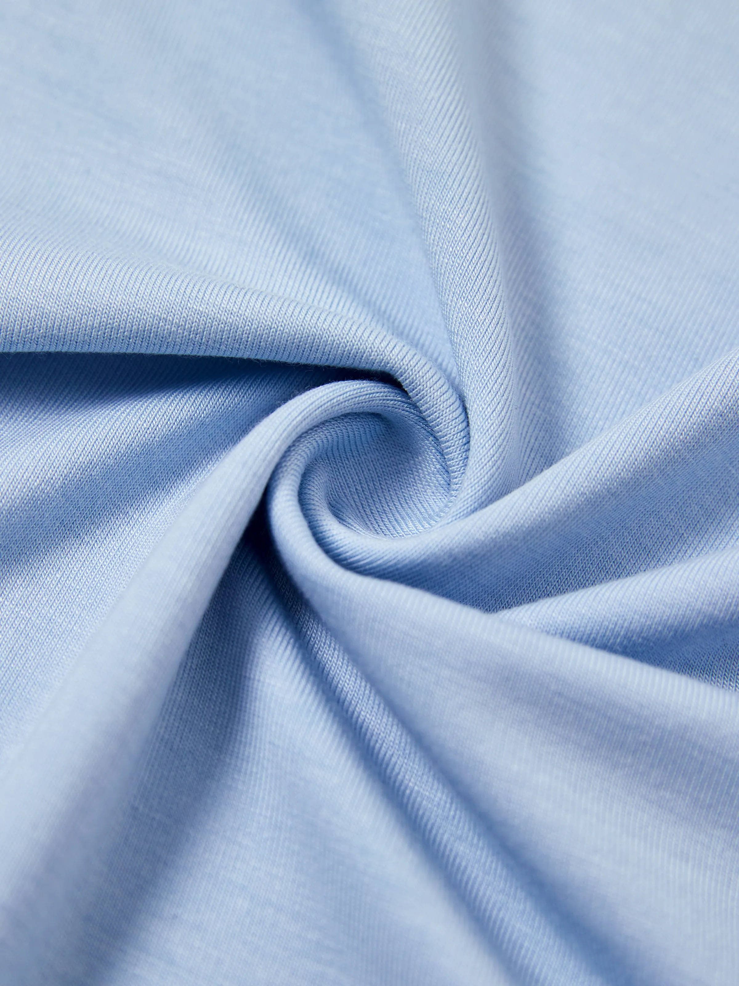 Bamboo Baby Girl Solid Color 3-Piece Rompers Set Blue - Image 6