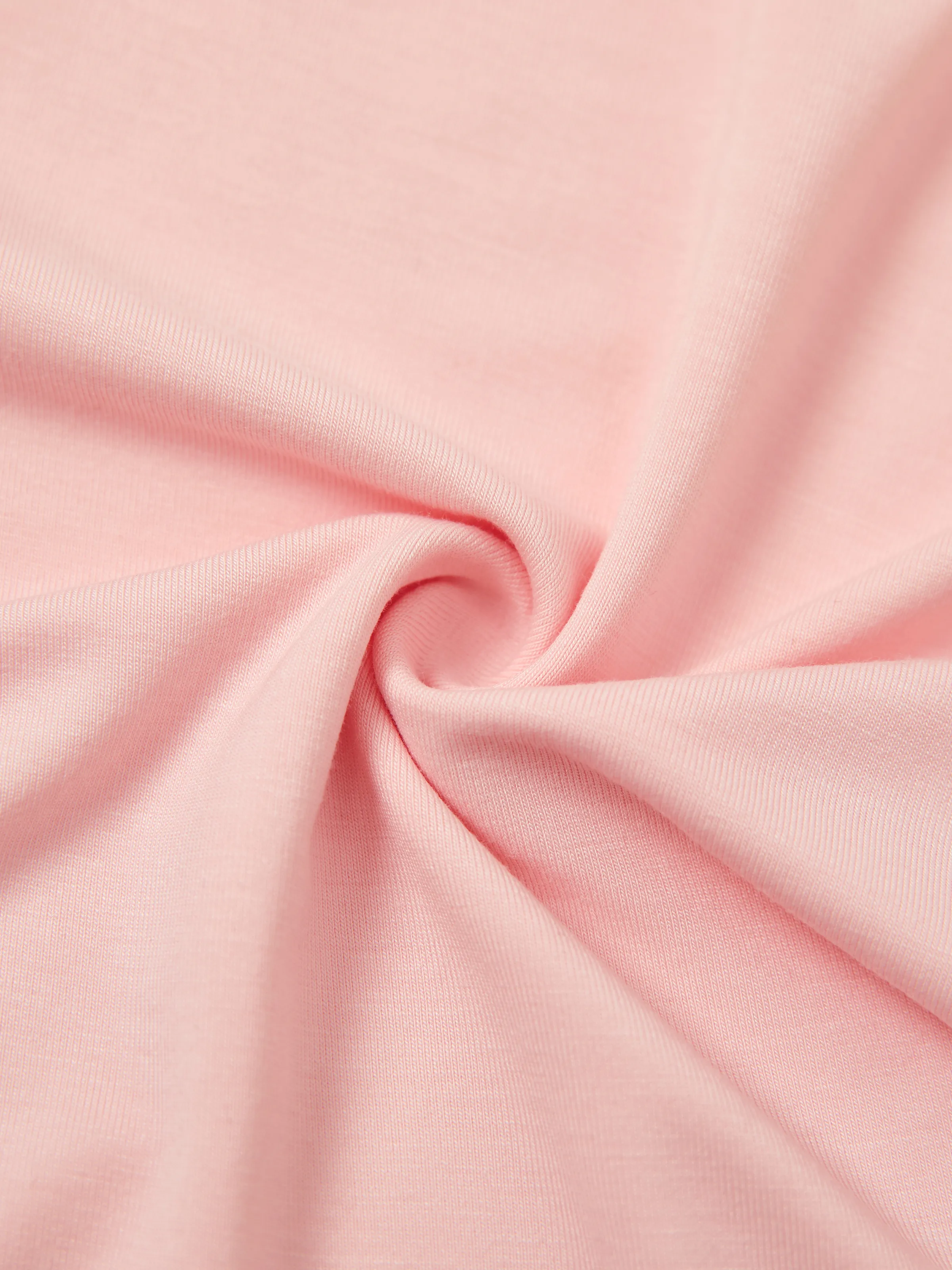 Bamboo Baby Girl Solid Color 3-Piece Rompers Set Pink - Image 6