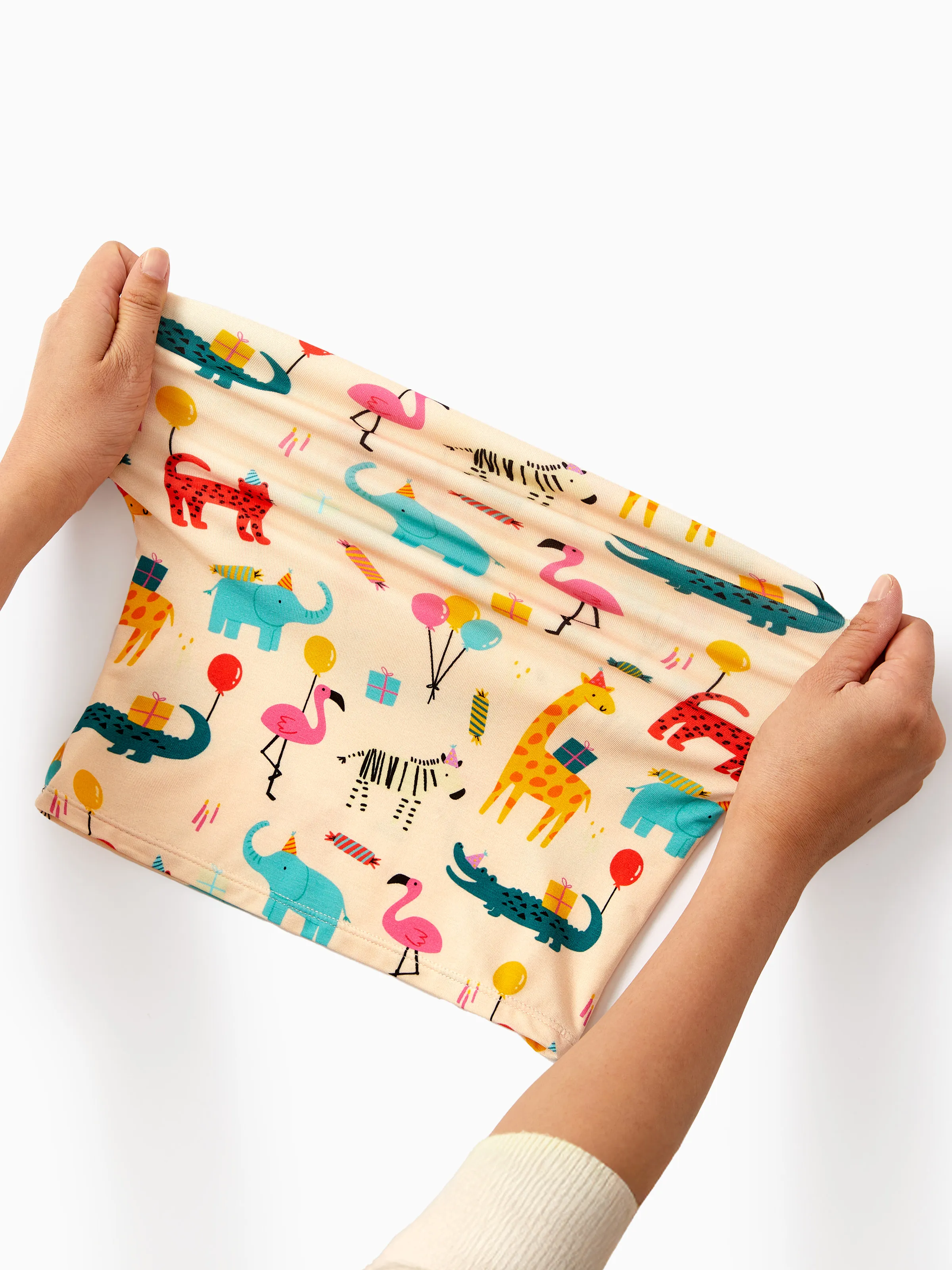 Bamboo Baby/Toddler 2pcs Childlike Printed Snug-Fitting Pajama Sets Pale Yellow - Image 6